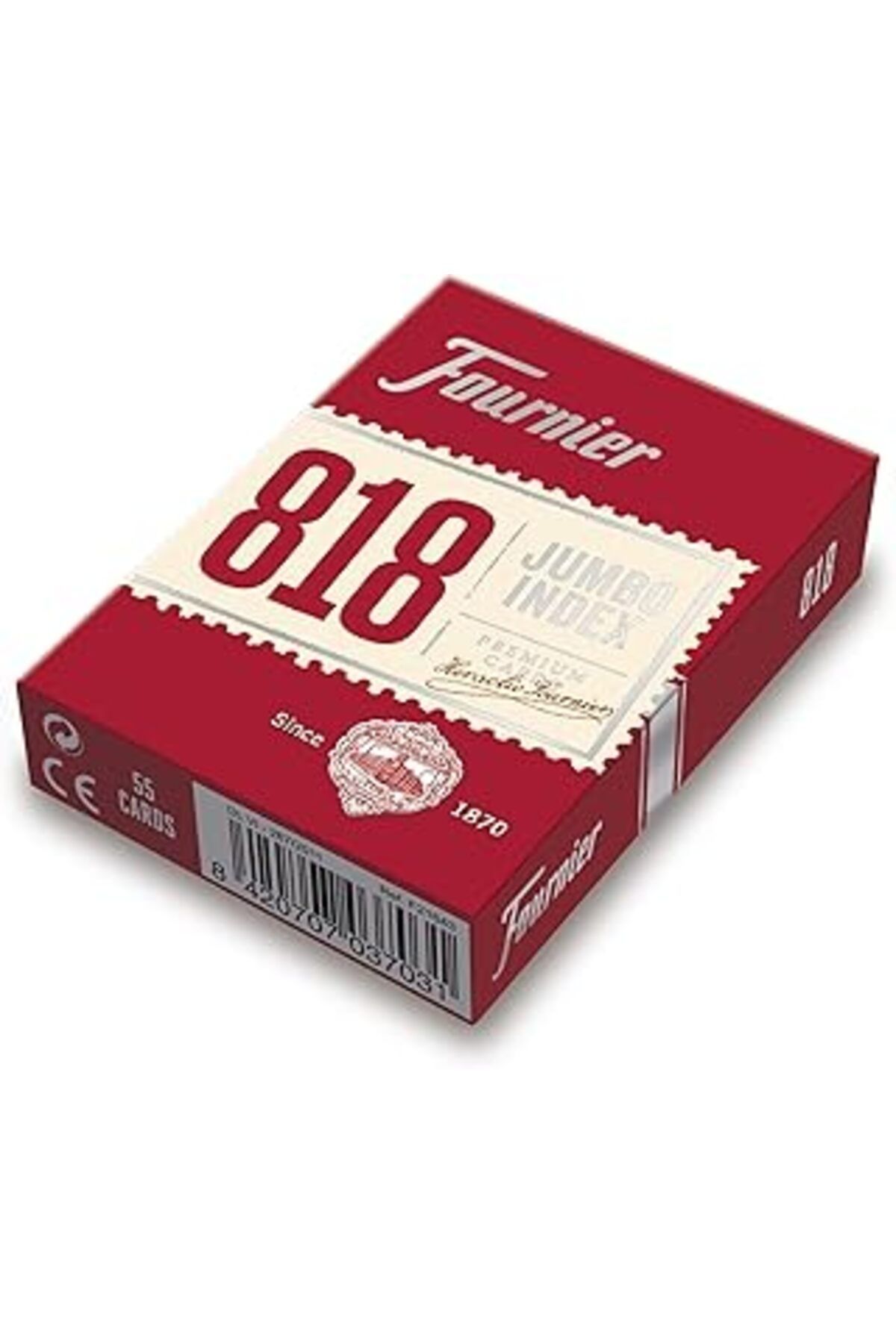ASİTAN Fournier Poker Oyun Kartları Nº 818, Jumbo Endeks, Kırmızı/Mavi