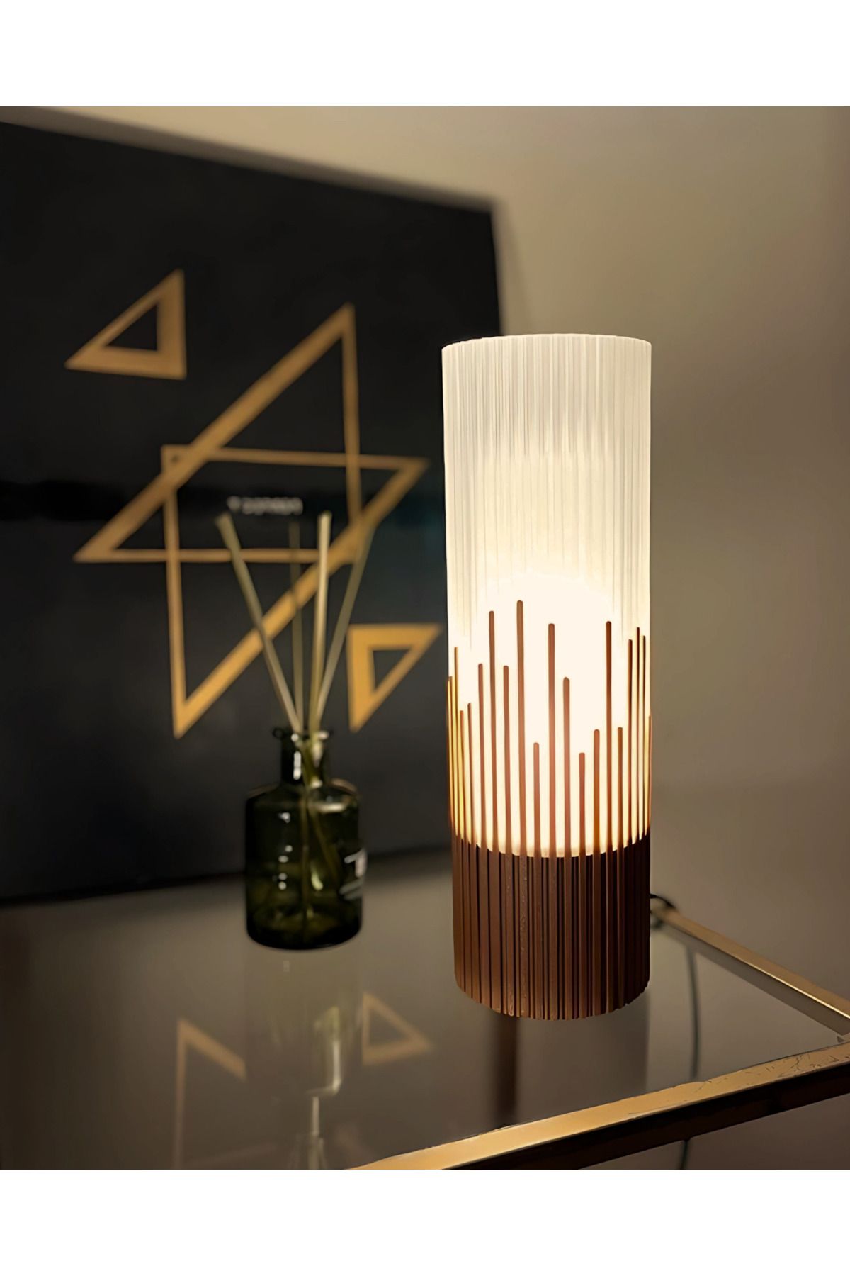 Leaft Design Chocolate Brew Modern Aydınlatma - Özel Tasarım 3D Baskı Abajur - Sınırlı Üretim Masa Lambası