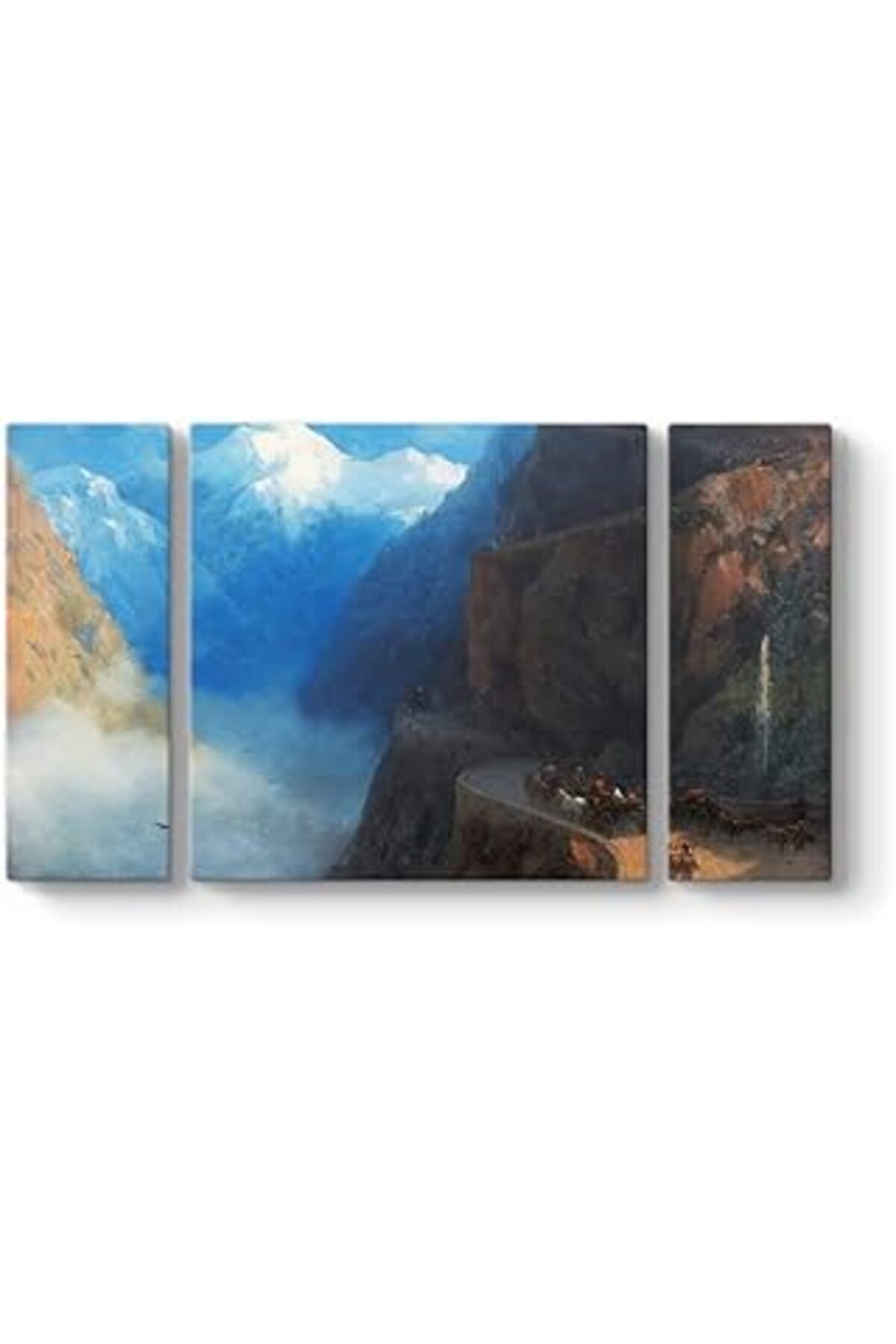 Pazarcan İvan Ayvazovski - Mleta'Dan Gudauri'Ye Tablosu 126 X 70-3 Parçalı