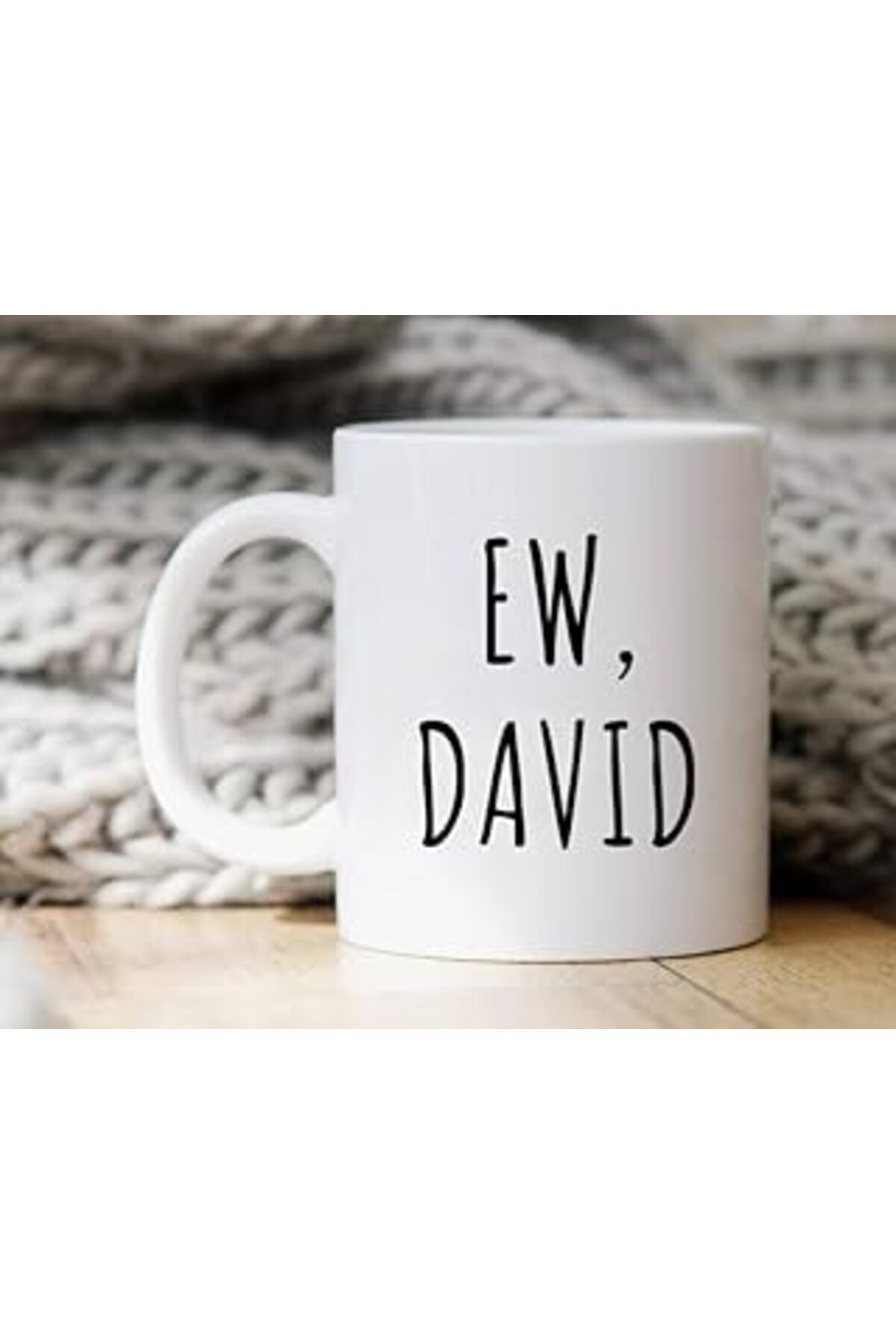 Mu Art Ahşap-طباعة Dore Ew، كوب قهوة David - كوب Ew David - كوب زميل العمل - كوب إنجليزي 1