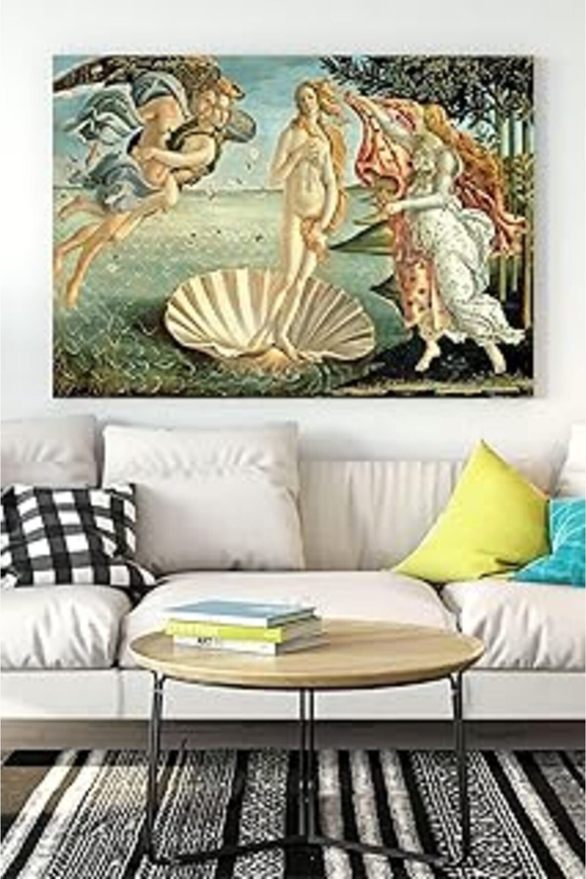 Pazarcan Postermanya (Pster15406) Botticelli Venüs'Ün Doğuşu Sanatsal Kanvas Tablo 30 X 40