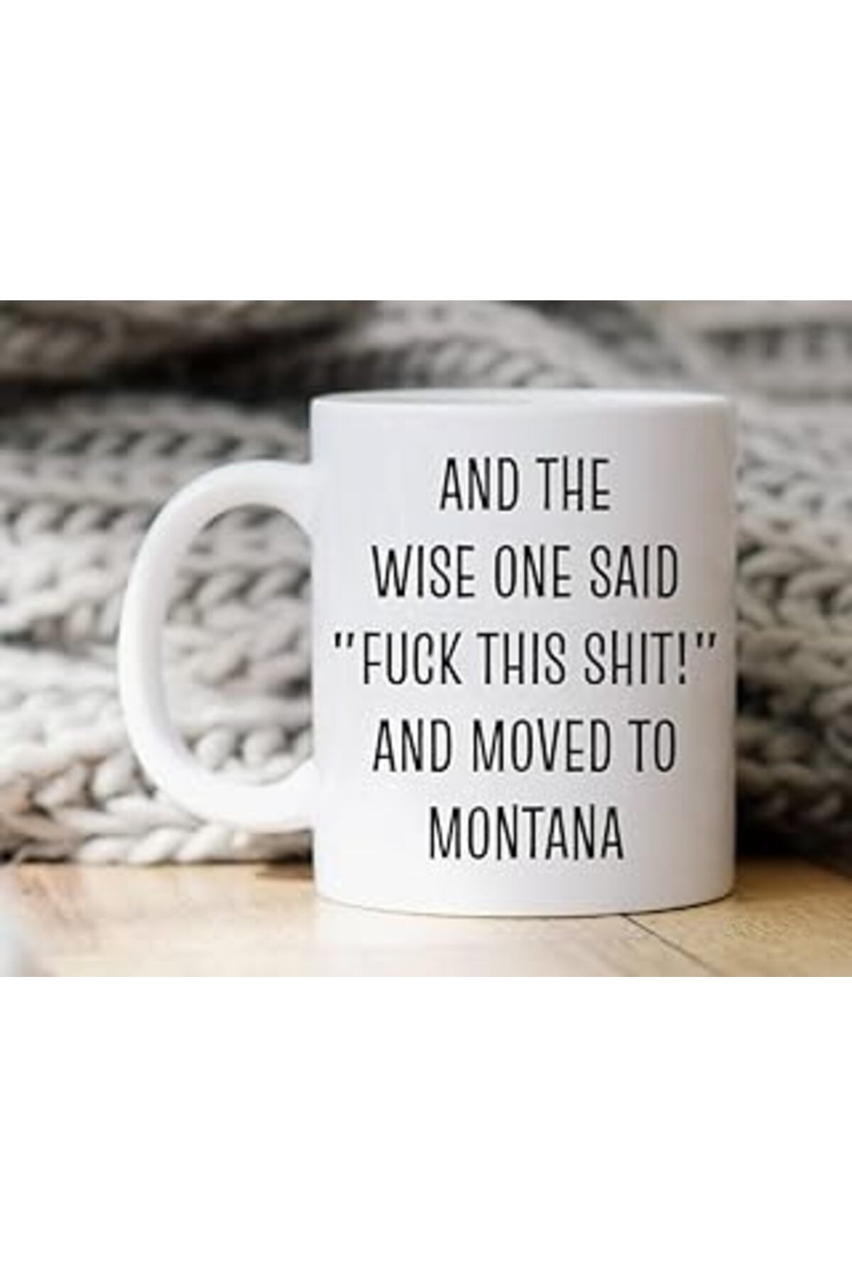 ASİTAN Print Dore Montana'Ya Taşınma Hediyesi, Montana'Ya Taşınma Hediyesi, Montana Kupa, Ingilizce Kupa B
