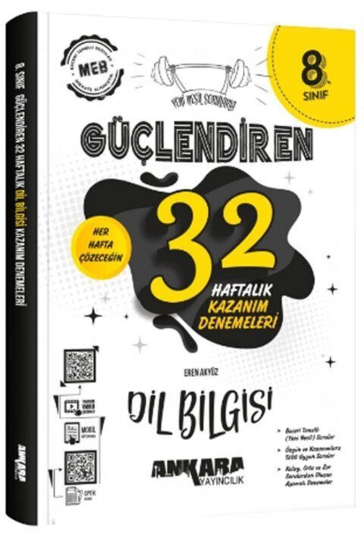 Ankara Kitap Merkezi 8. Sınıf Dil Bilgisi Güçlendiren Haftalık Kazanım Denemeleri Ankara Yayıncılık