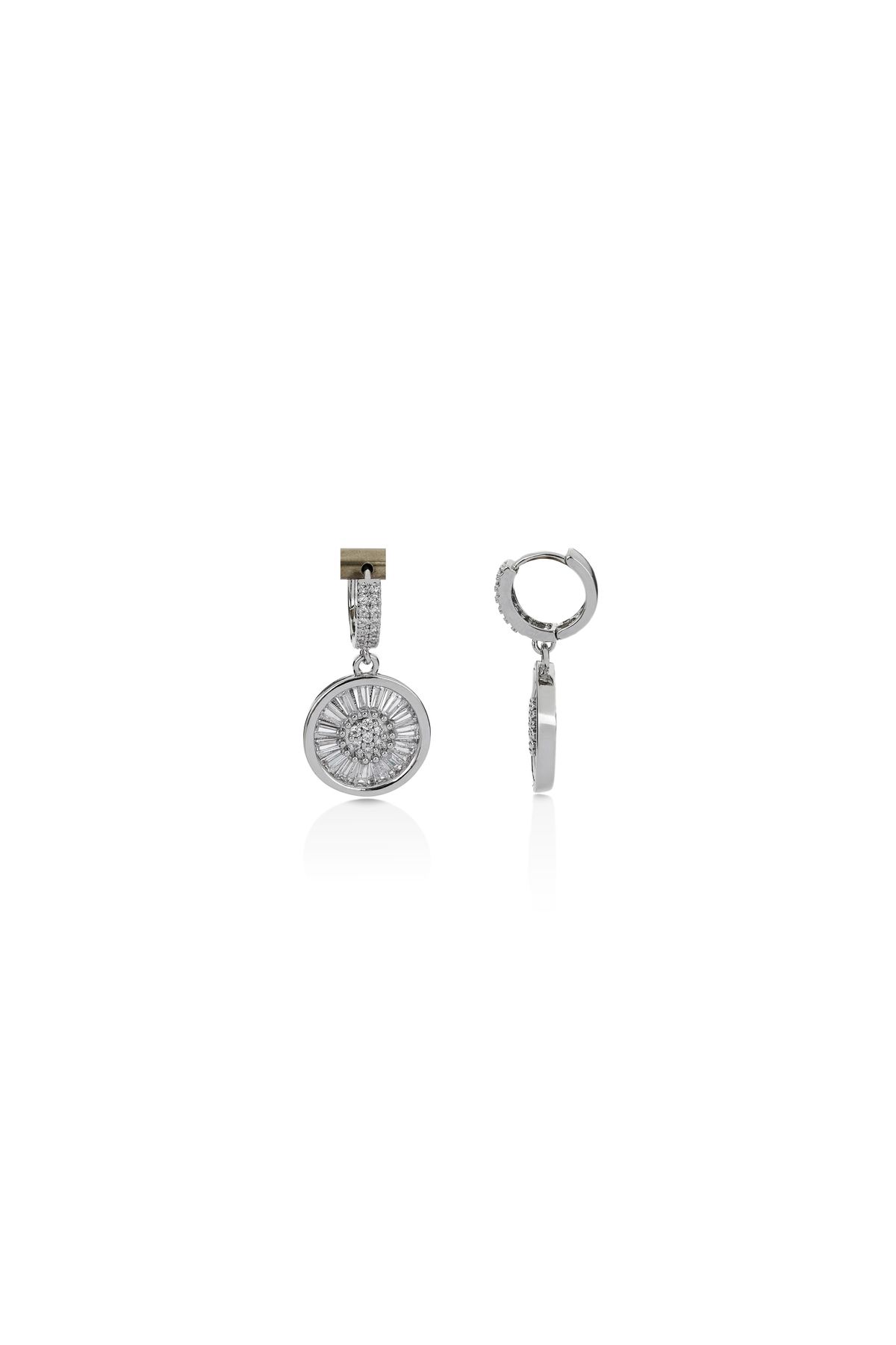 Mesmera-Silver Jewelled Earrings 2