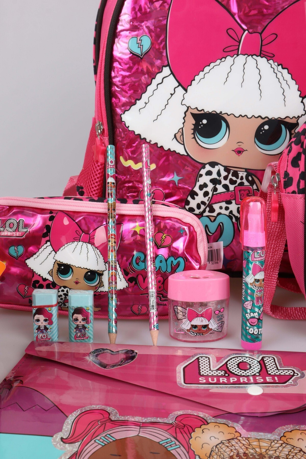 L.O.L. SURPRISE-Dekomus Licensed Lol Surpise School, Pen and Lunch Box, Lunch Box with Water Bottle Stationery 3