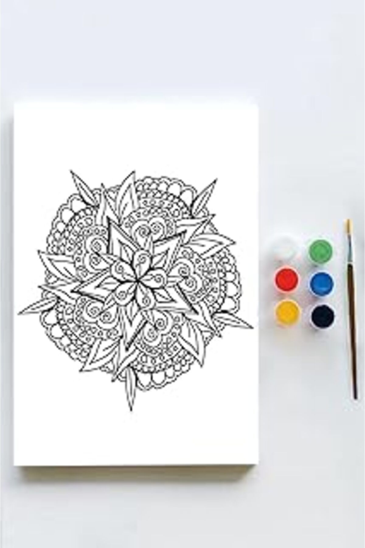 NETWORK ART Postermanya (Pster21579) Mandala Tuval Kanvas Tablo Boyama Hobi Seti 10 (40X60Cm)