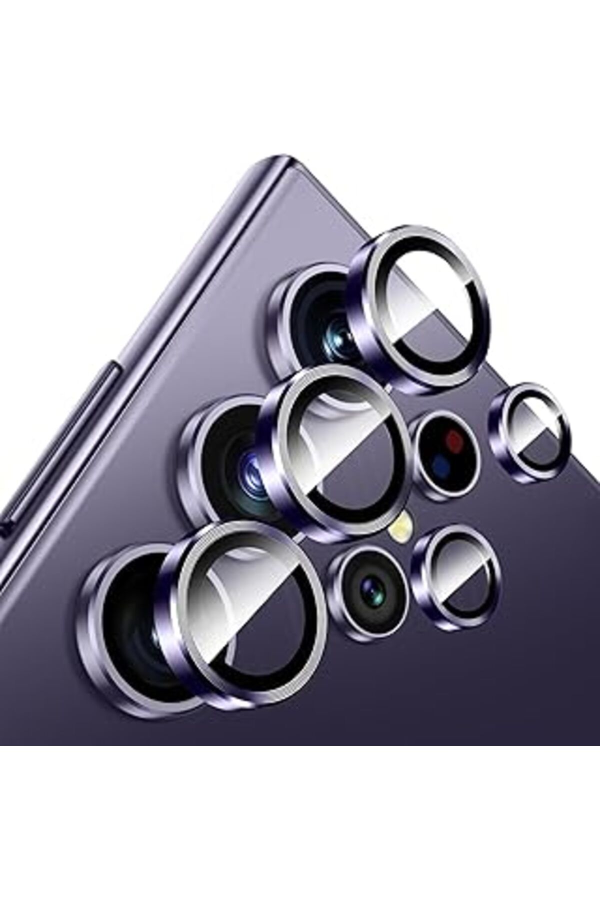 NETWORK ART Teknosepetim Galaxy S24 Ultra Lens Koruyucu Kamera Koruyucu Safir Hd+ Görüntü Zoom Bozmaz İnce S24