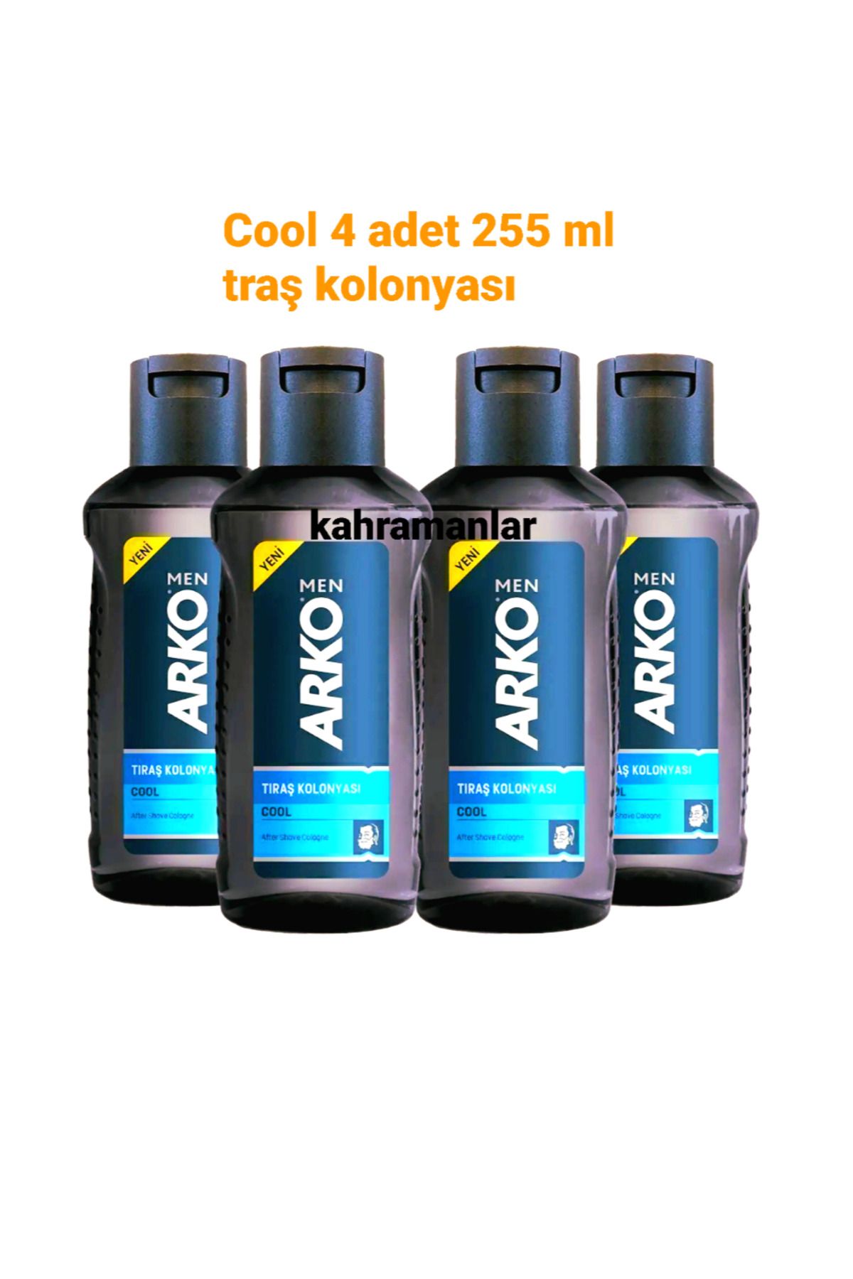 YEŞİLLİ STORE Traş kolonyası orko 255 ml 4 lü