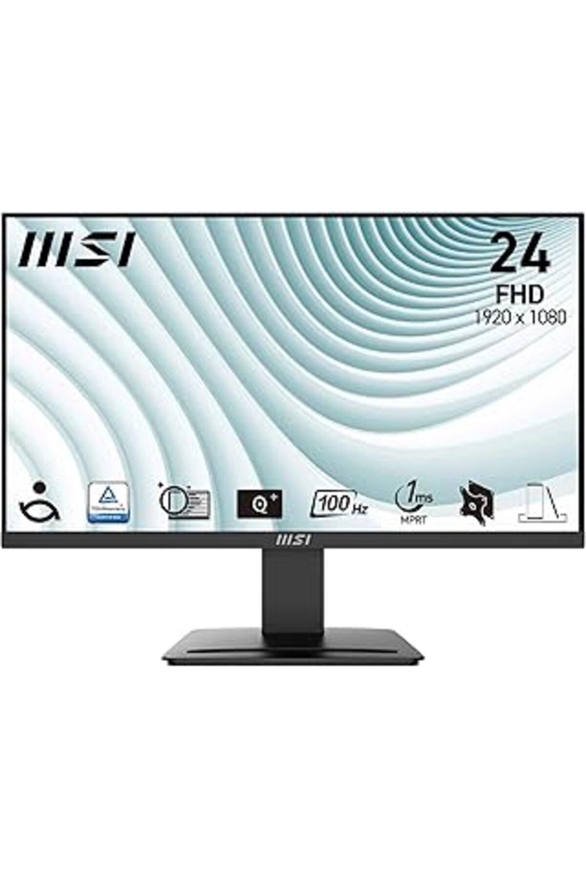 NETWORK ART Msi 23.8" Pro Mp2412 Kurumsal Monitör, Flat, Fhd, Va, 100Hz, Anti-Glare, Siyah
