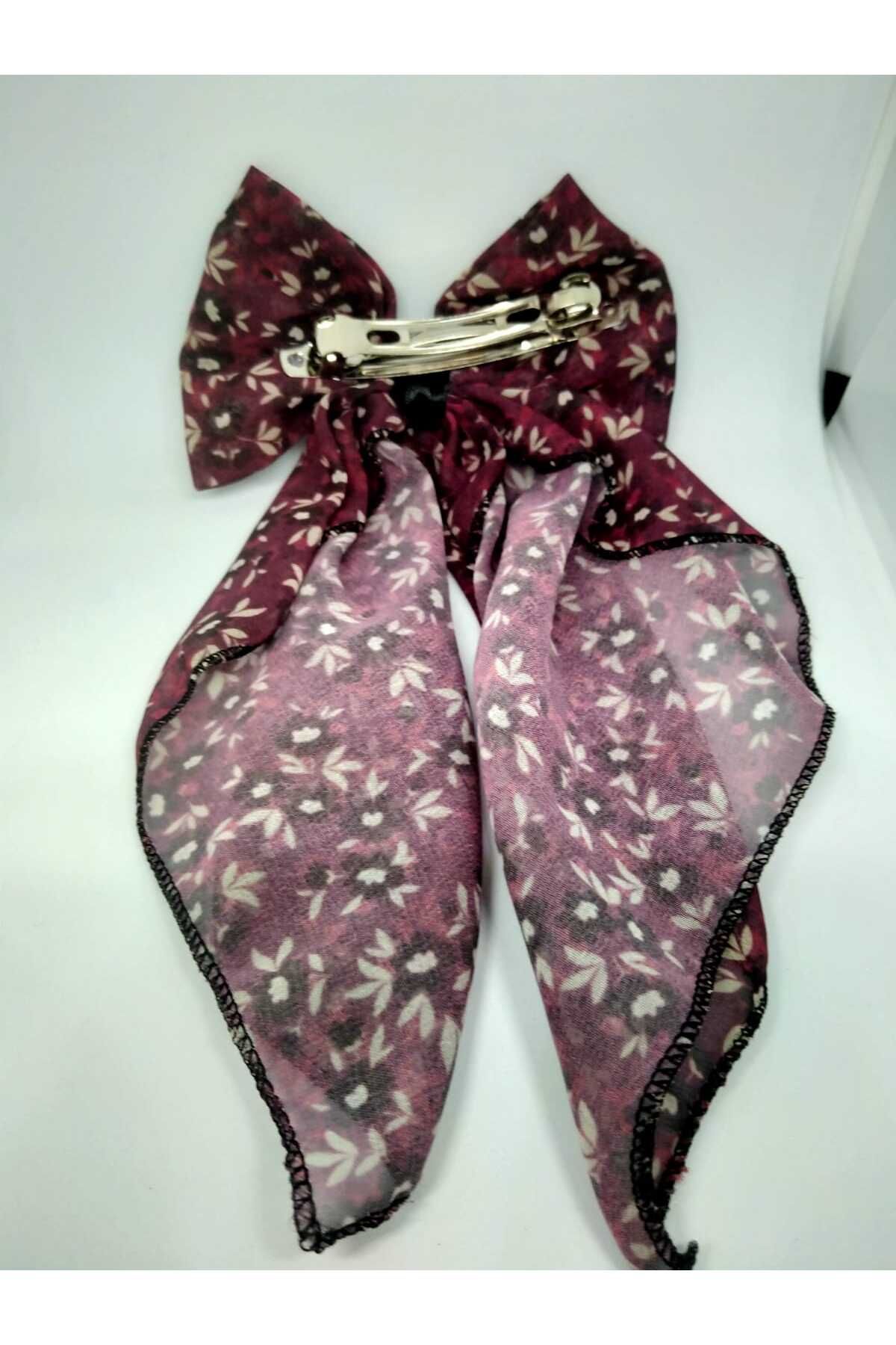 MODA Rengarenk desenli uzun fiyonk tokalar