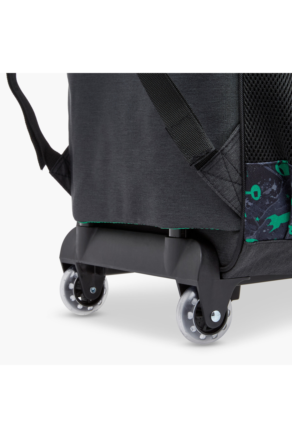Lifestyle-Alien Print 17-inch Trolley Backpack with Retractable Handle and Zip Closure - 32x15x43 cms 8