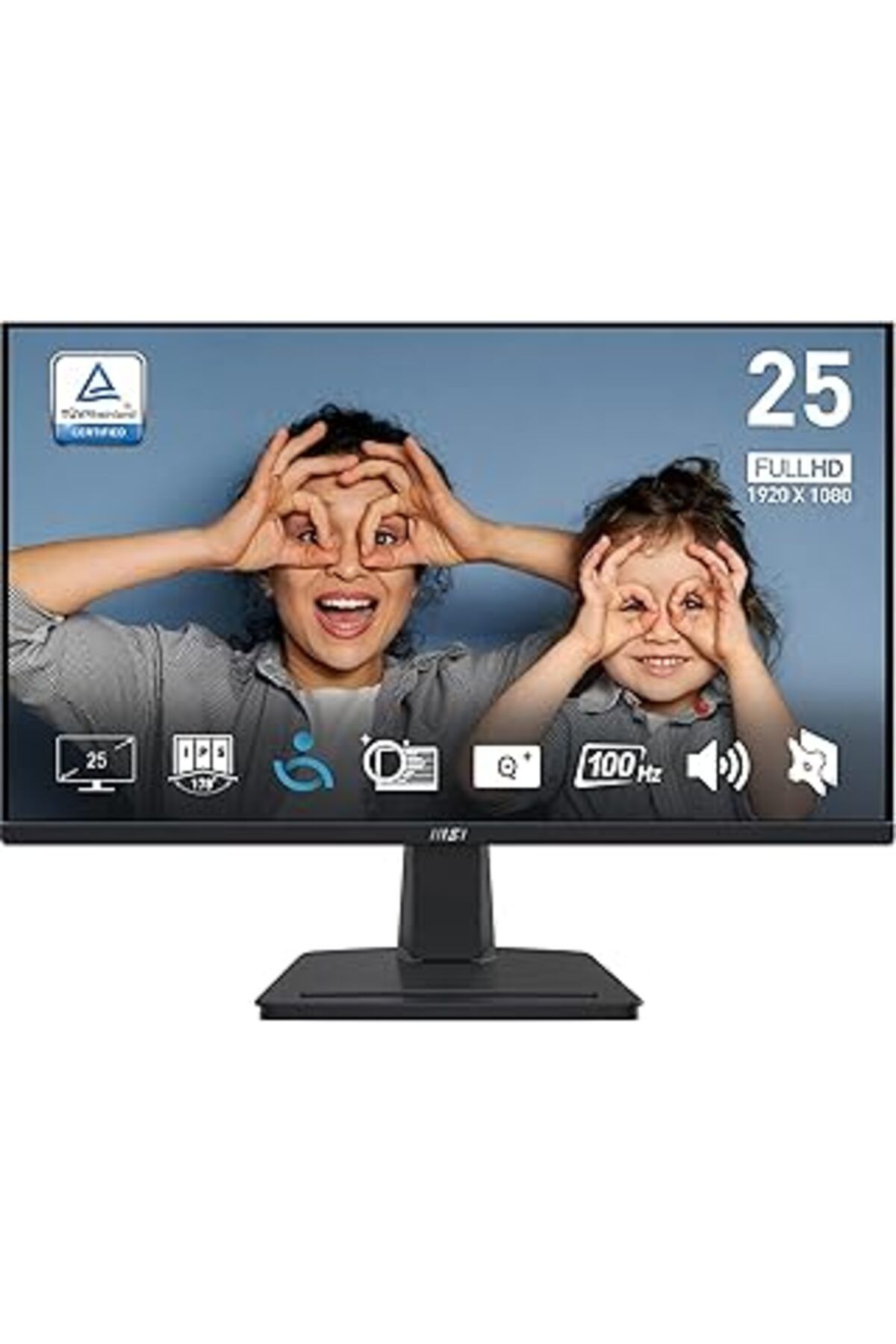 NETWORK ART Msi 25" Pro Mp251 Kurumsal Monitör, Flat, Fhd, Ips, 100Hz, 1Ms, Anti-Glare, Siyah