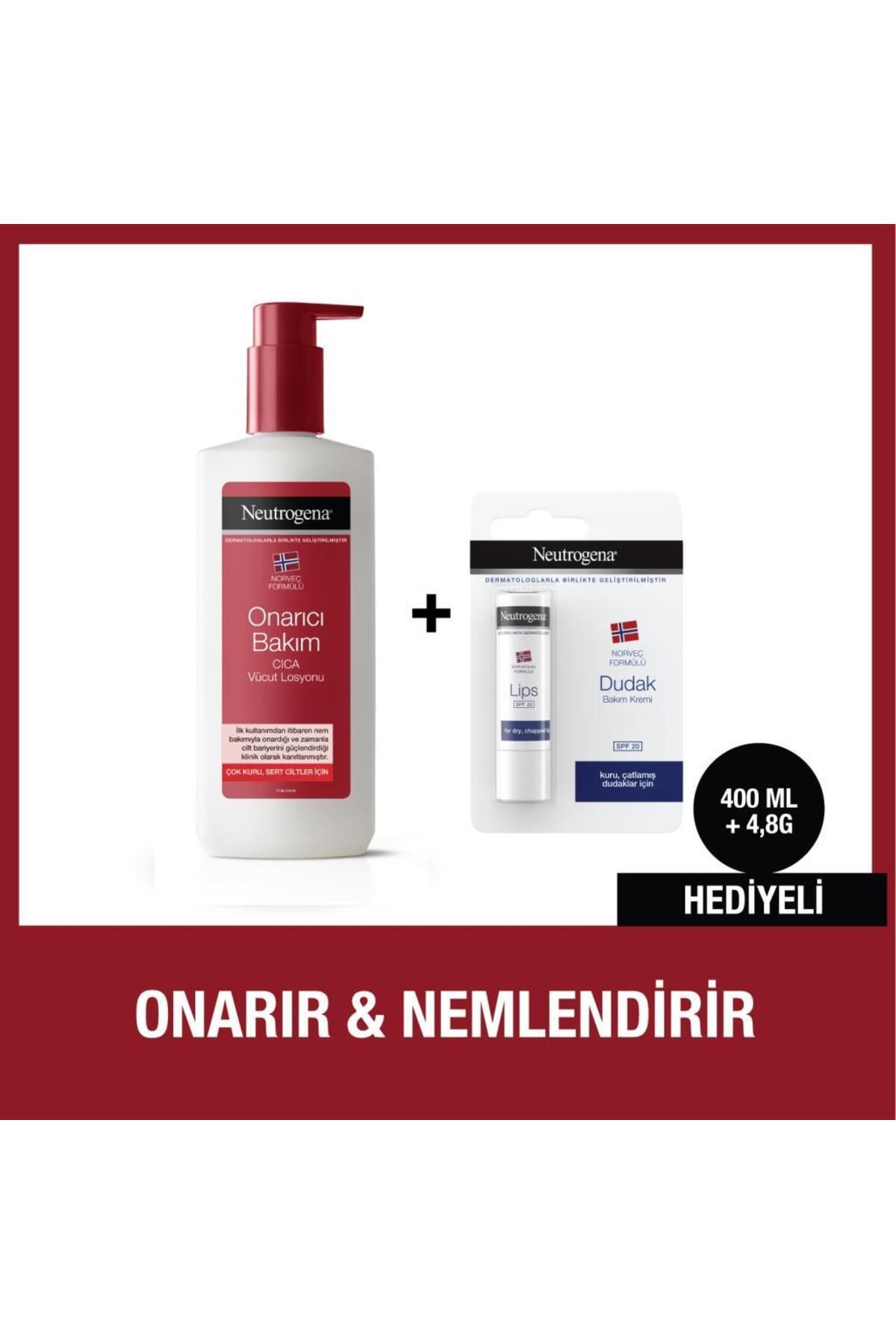 Neutrogena CI-CA 400 ML Losyon + Dudak Kremi Hediye