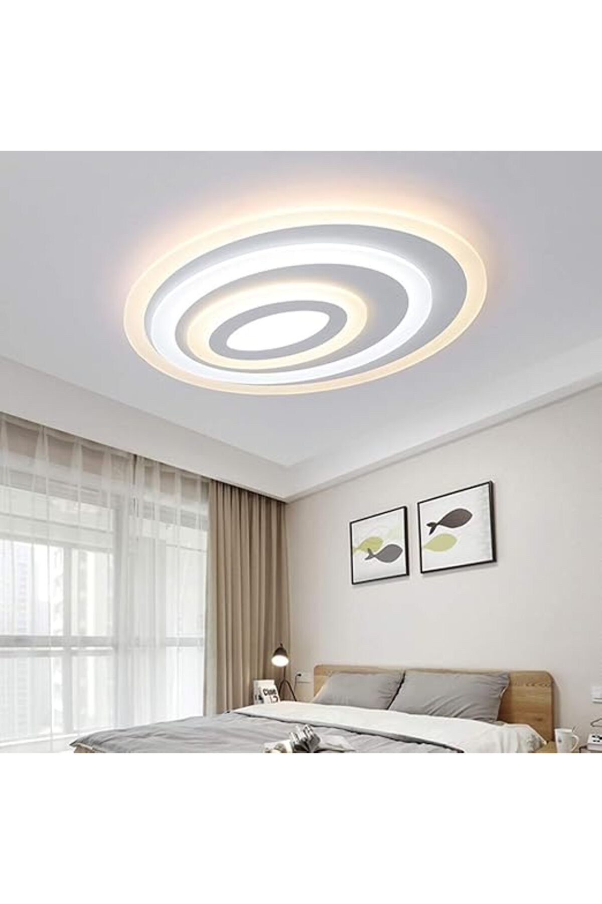 LightPlanet-Round Led Chandelier With Wifi Remote Control 50cm 2.4g With 3 Functions Light/cold/warm/neutral 3