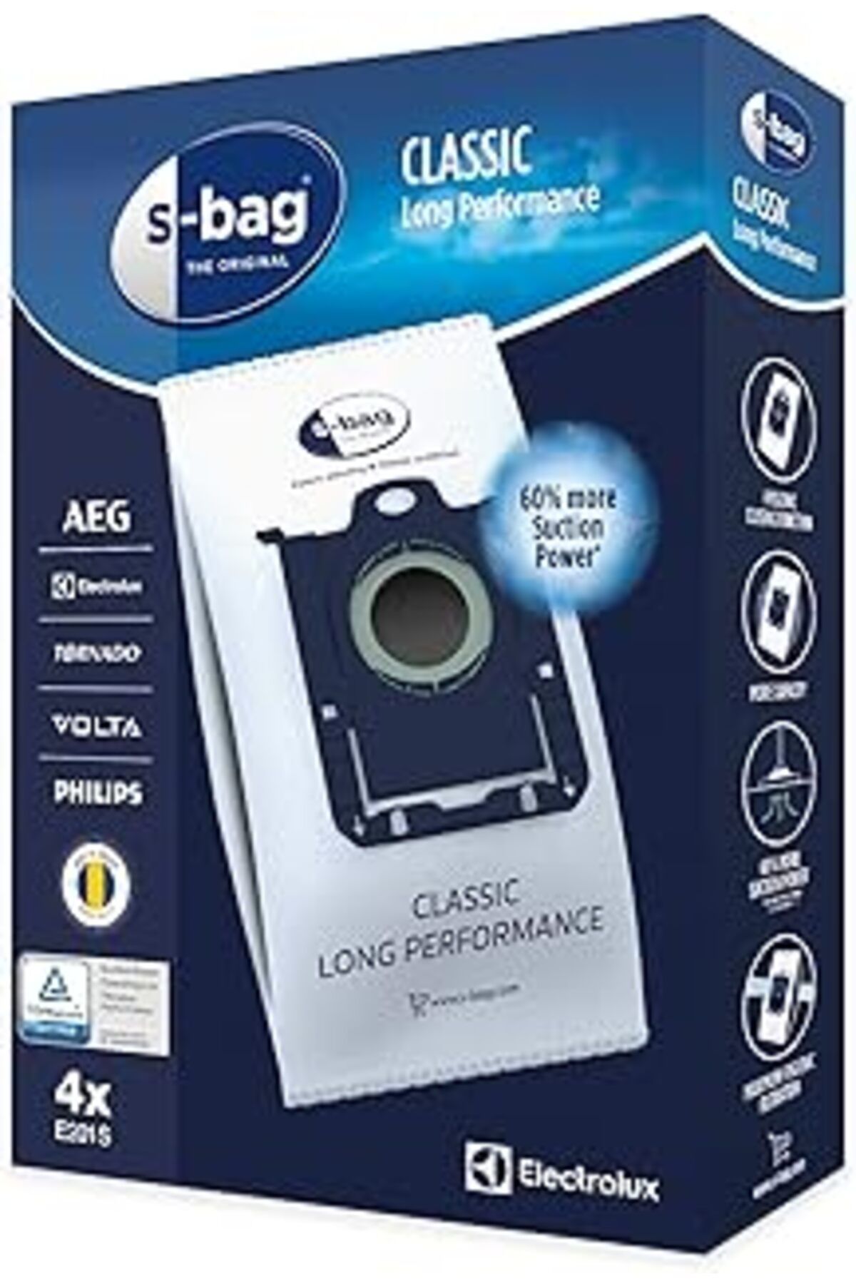 ASİTAN Electrolux E201S Sentetik 3 Katmanlı Elektrikli Süpürge Torbası