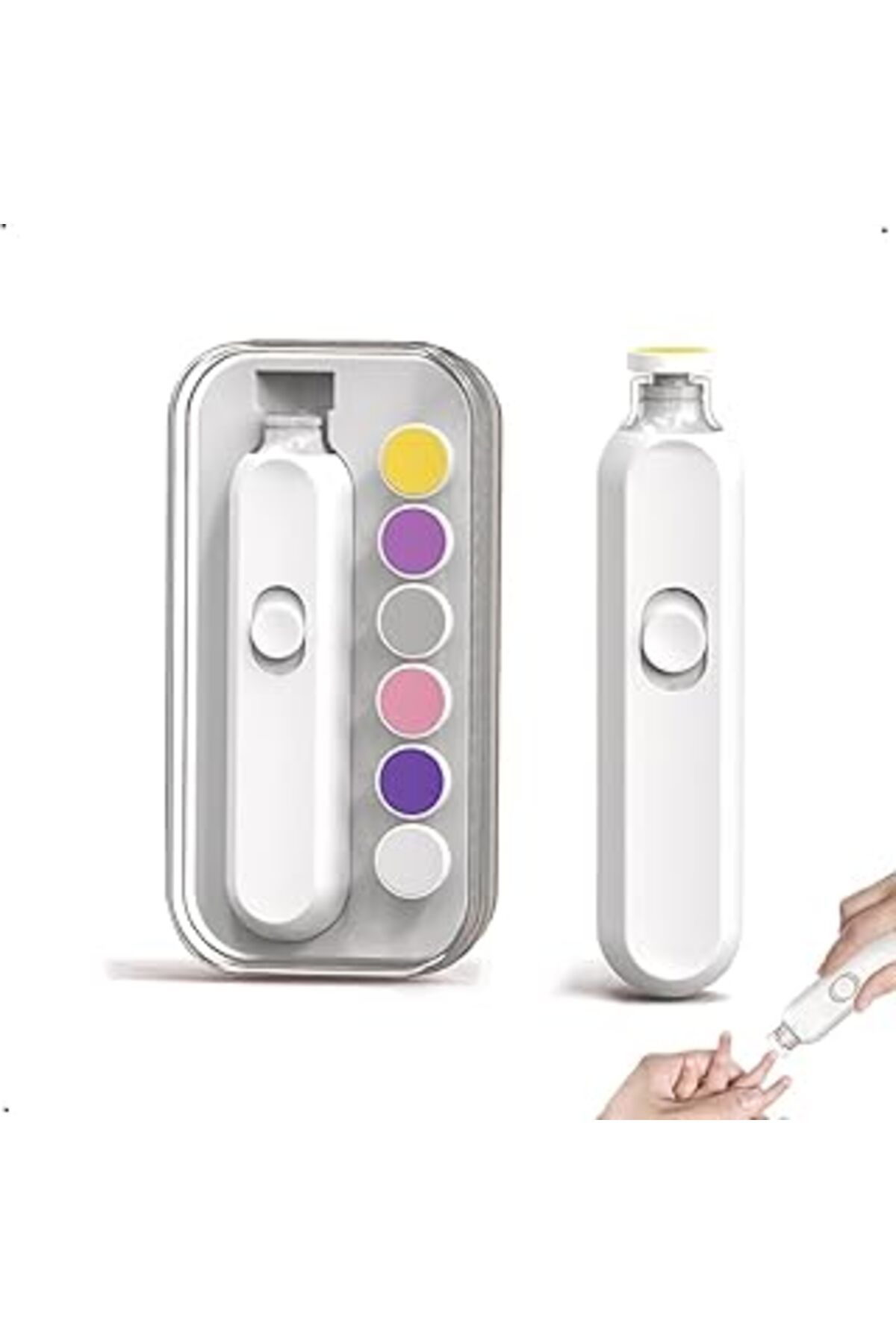 NETWORK ART Joyzzz Electric Baby Nail Trimmer, Safe Baby Nail File Kit, Electric Nail Buffer, Nail Trimmer Kit