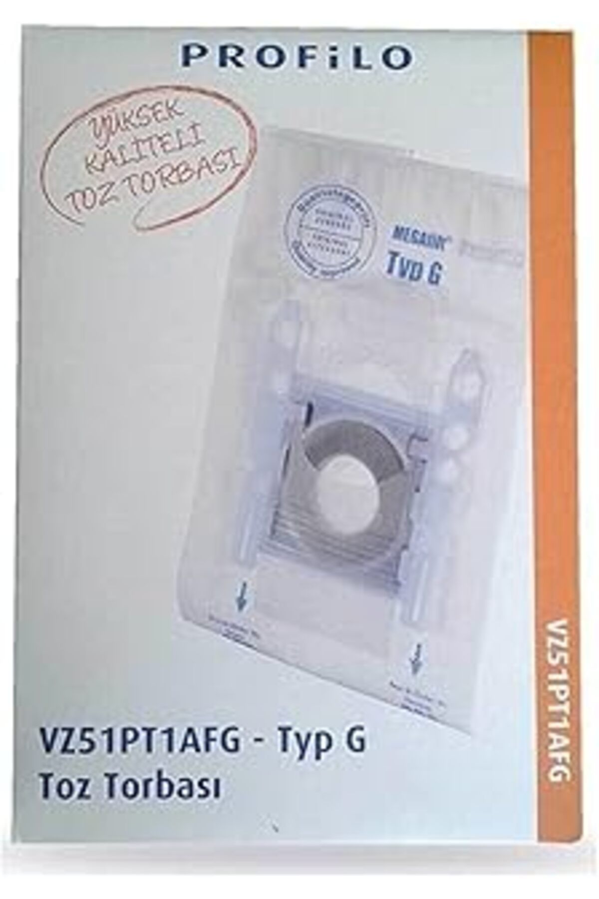 Pazarcan Profilo Süpürge Toz Torbası G Tipi 1 Pakette 5 Adet