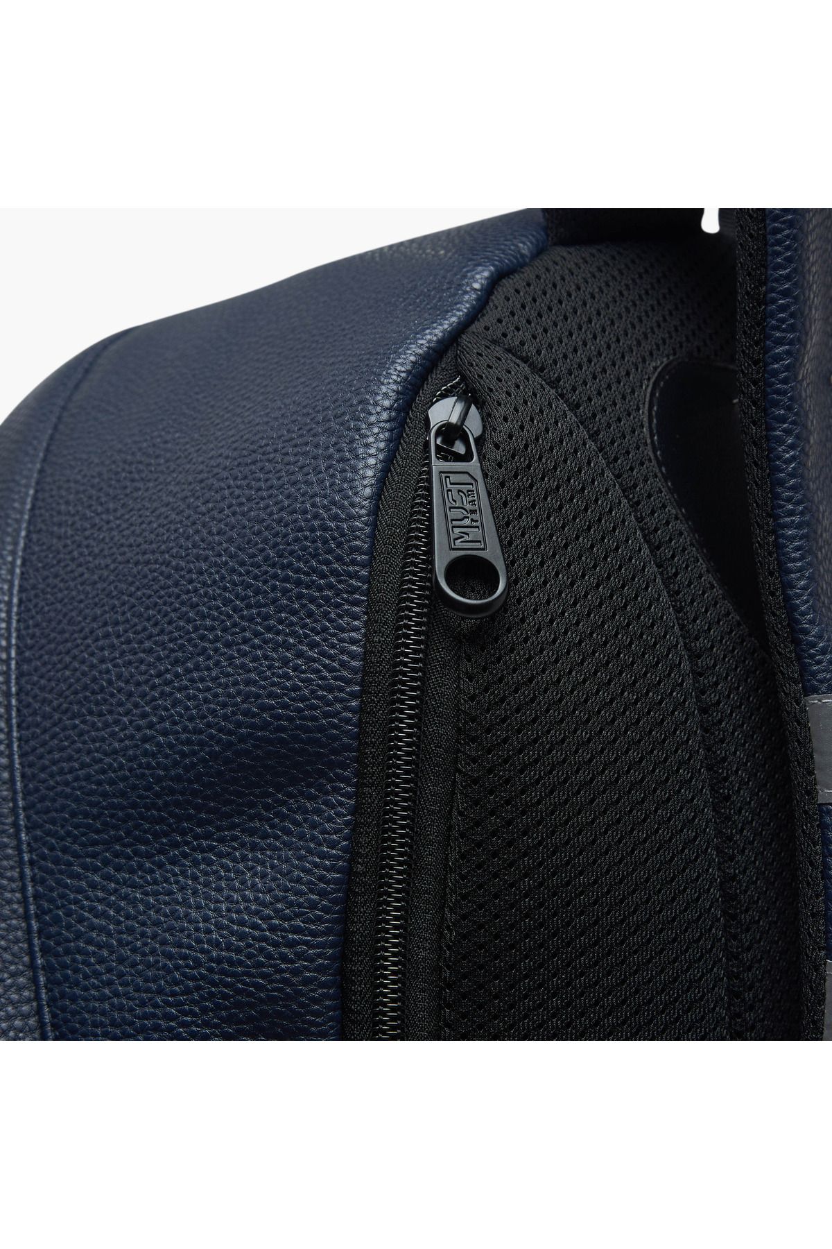 MUST-MUST Textured Backpack with Adjustable Shoulder Straps and Zip Closure - 32x17x42 cms 8
