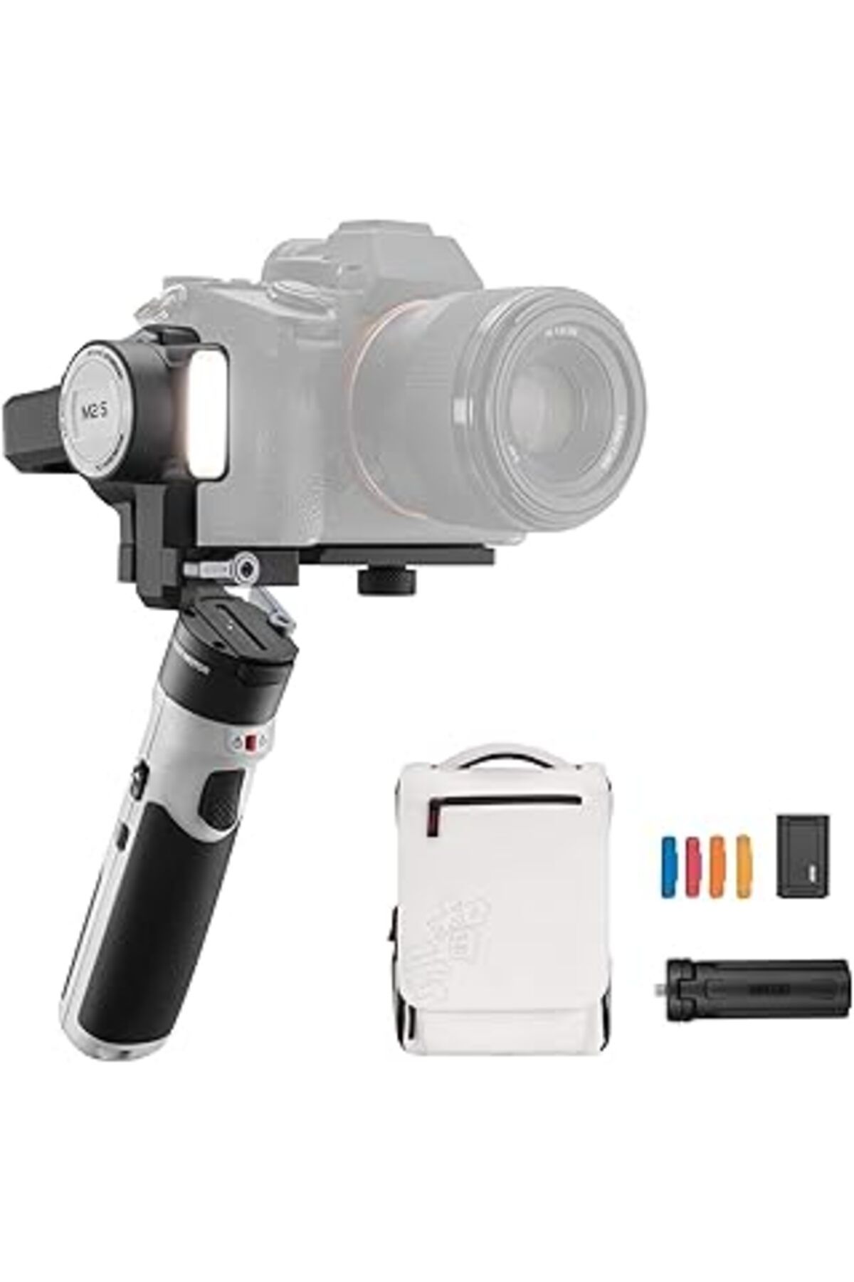 NETWORK ART Zhiyun Zhi Yun Crane M2S Combo 3 Eksenli Stabilizatör Gimbal Akıllı Telefonlar, Aksiyon Kameraları,