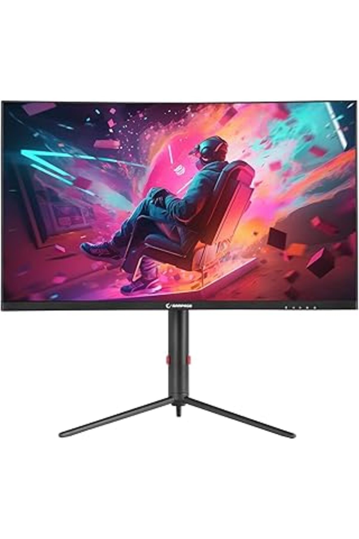 NETWORK ART Rampage Prime Pr27R165Qc 27 165Hz 1Ms Csot Va Qhd 2K Freesync Rgb Pivot Pc Curved Oyuncu Monitörü