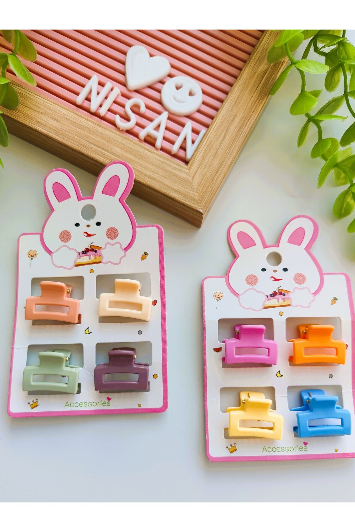 Nisankids 8 Adet Nude ve Soft Renkli Mandal Toka