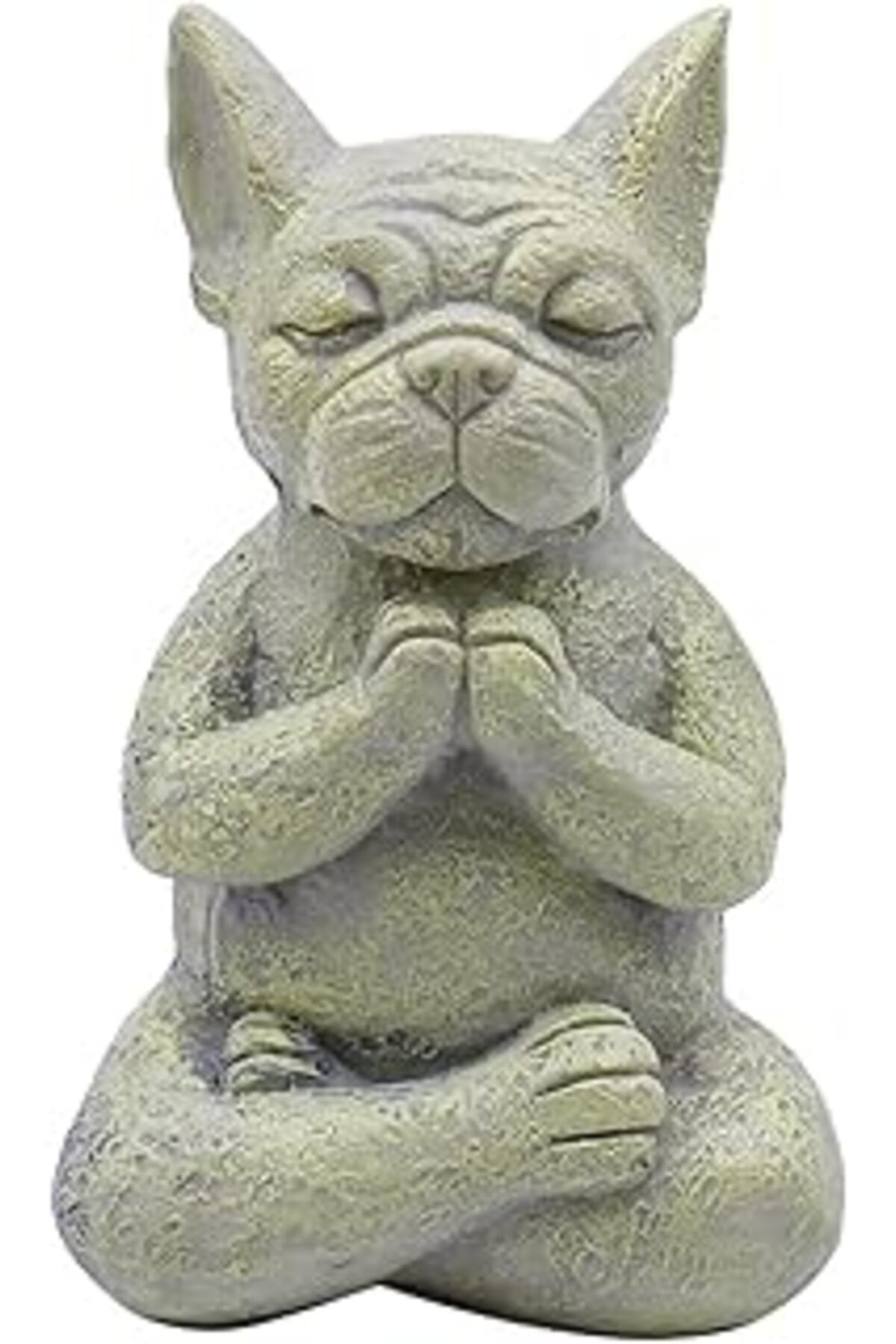 ASİTAN Hsthe Sea Meditasyon Yapan Fransız Buldog Figürü, Zen Yoga Köpeği Buda Heykeli, Ev Ve Bahçe Dekoras
