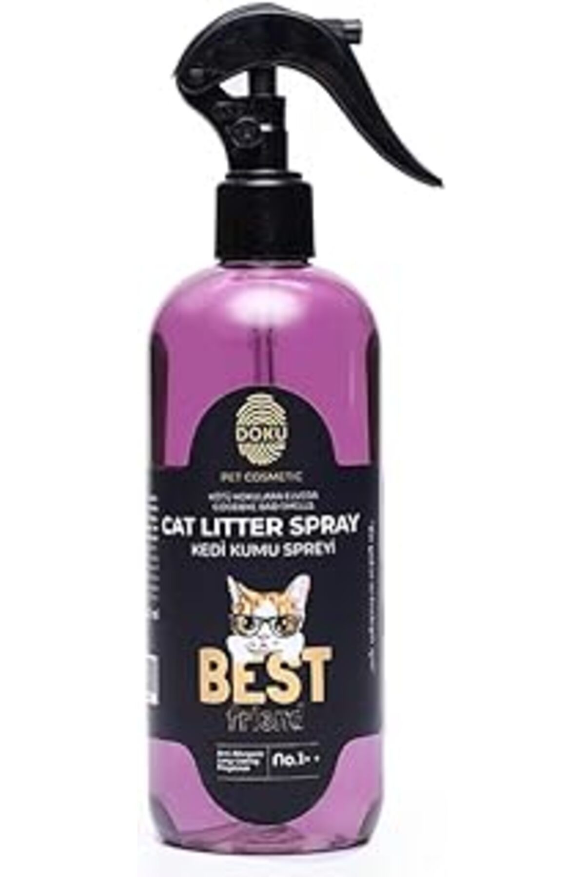 NETWORK ART Doku Pet Cosmetic Kedi Kumu Spreyi 400 Ml | Topaklanma Yapmayan Kedi Kumu Koku Giderici Sprey