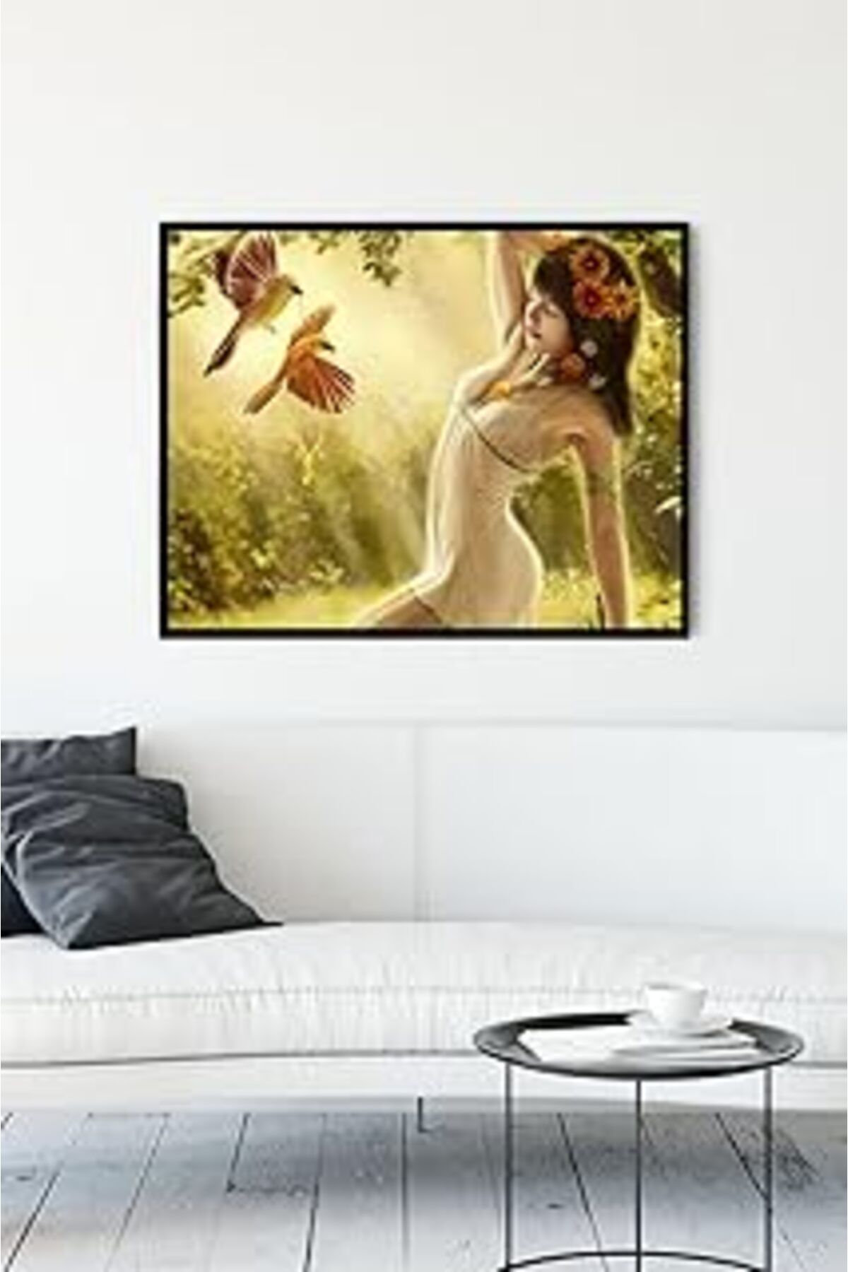 Pazarcan Postermanya (Pster11673) Kız Sanatsal Çerçeveli Tablo 2 (21X30Cm)