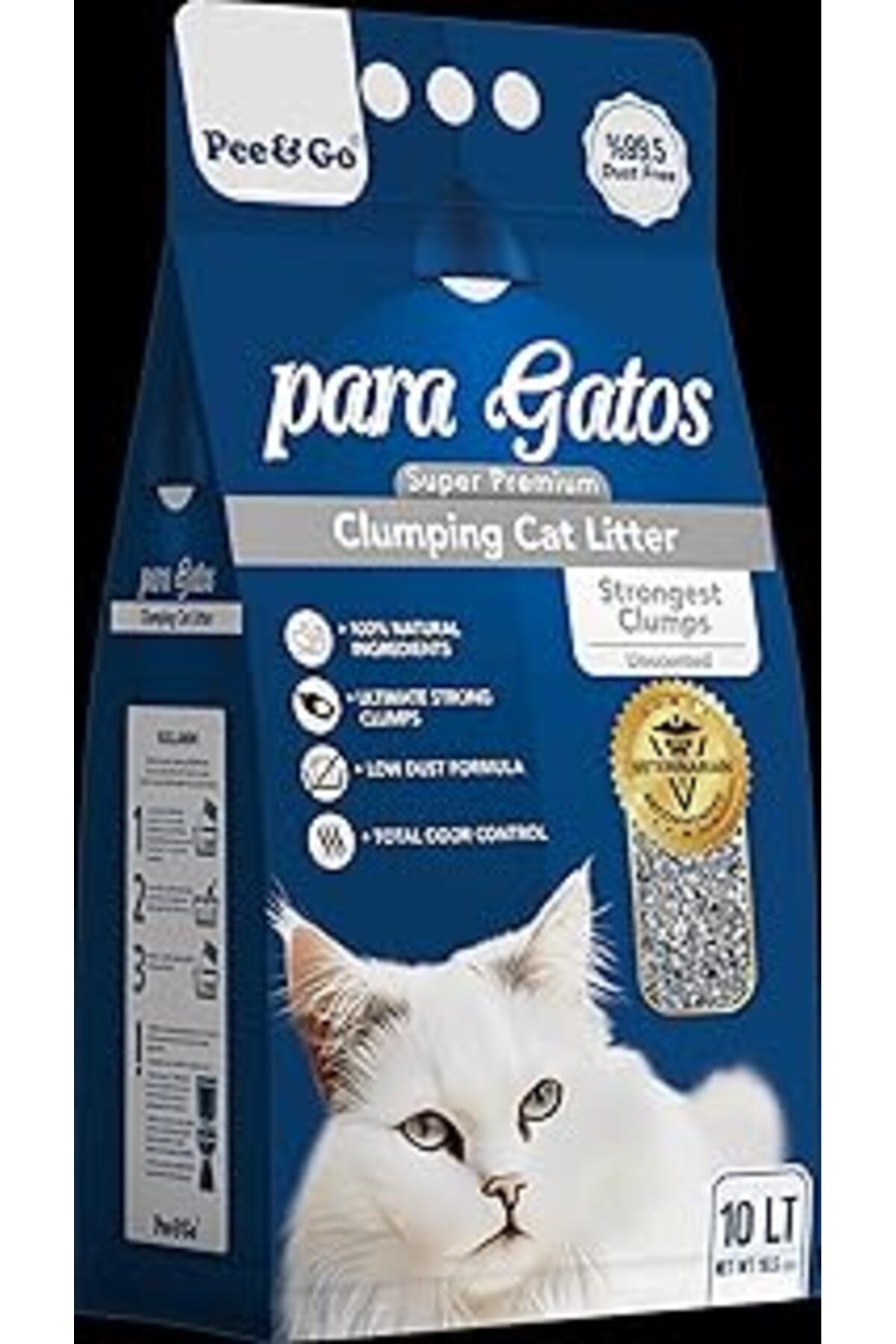 Mu Art Ahşap Glipet Paragatos Süper Premium Natural İnce Taneli Kedi Kumu 10 Lt