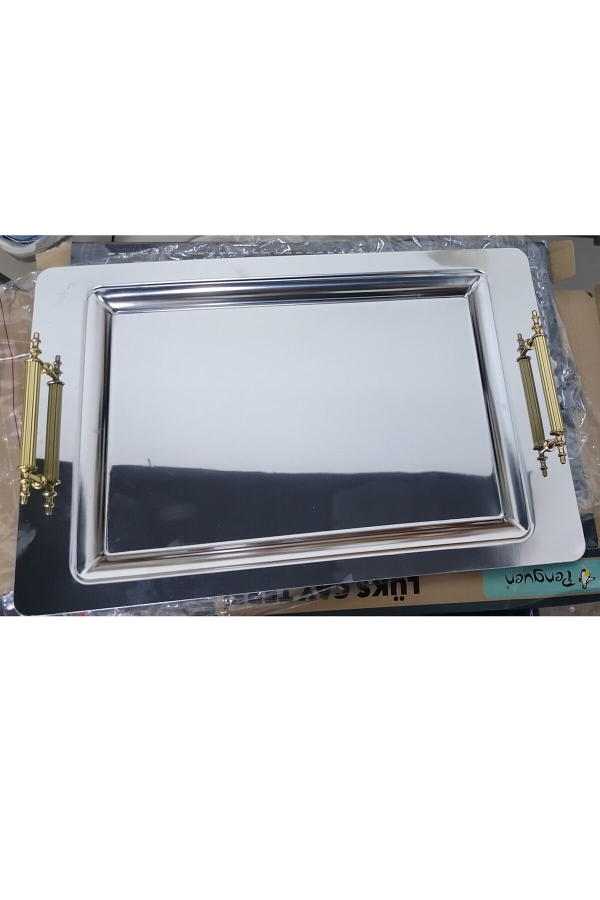 abnturk 45x30 Çelik Sunum Tepsi