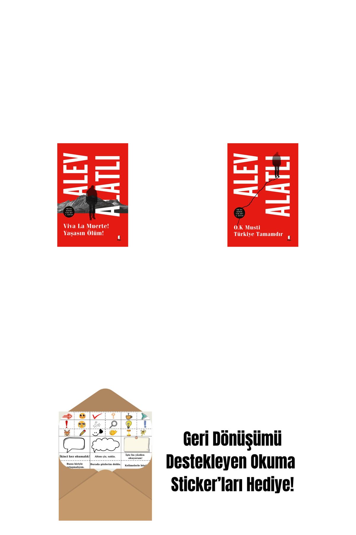 Everest Yayınları Viva La Muerte! Yaşasın Ölüm! + O.K. Musti Türkiye Tamamdır + Okuma Sticker'ları