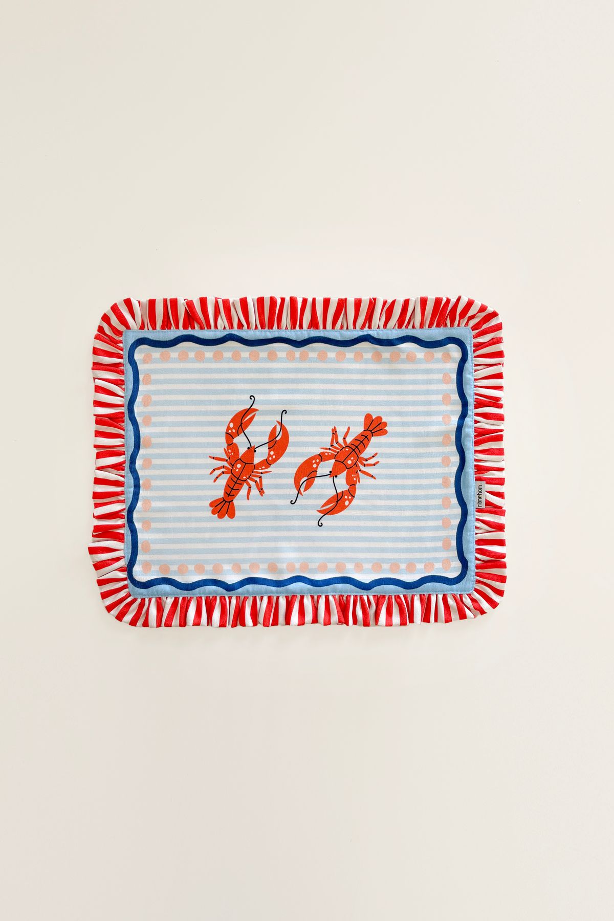 RİTMOHOME Fırfırlı, Marin, İstakoz Desenli, Etnik, Renkli, Çizgili Amerikan Servis 35x45 Cm (1 ADET)
