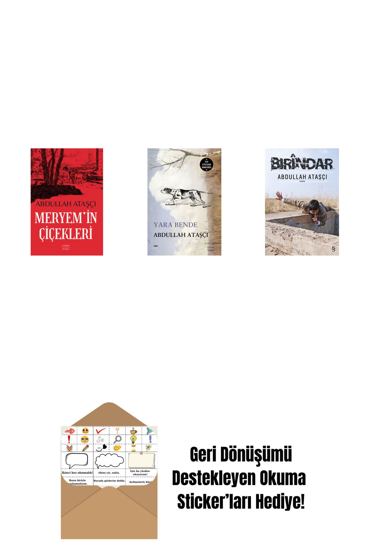 Everest Yayınları Meryem’in Çiçekleri + Yara Bende + Bırindar + Okuma Sticker'ları