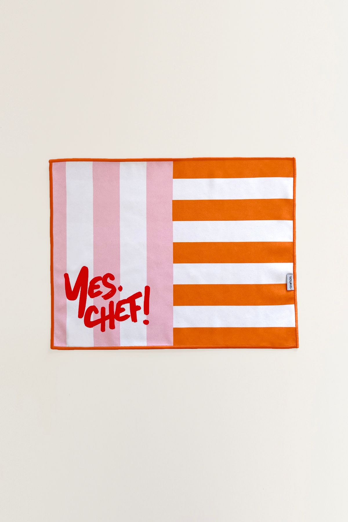 RİTMOHOME Bohem, Sloganlı, Marin, Desenli, Çizgili, Renkli, Kenar Biyeli Amerikan Servis 35x45 Cm (1 ADET)
