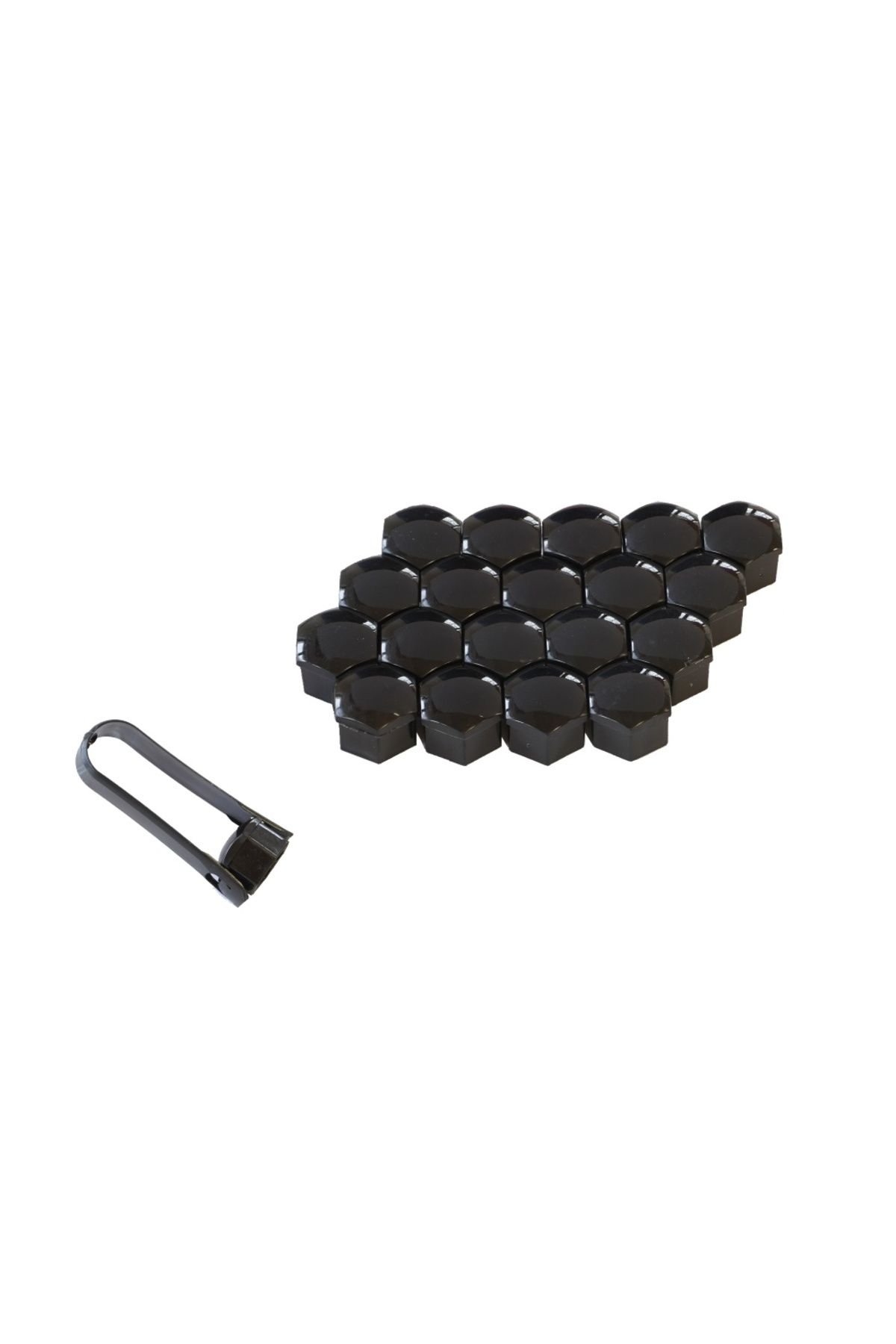 Mega Drive-19 Mm Black Bolt Cap Set 20 Pcs + Pliers 1