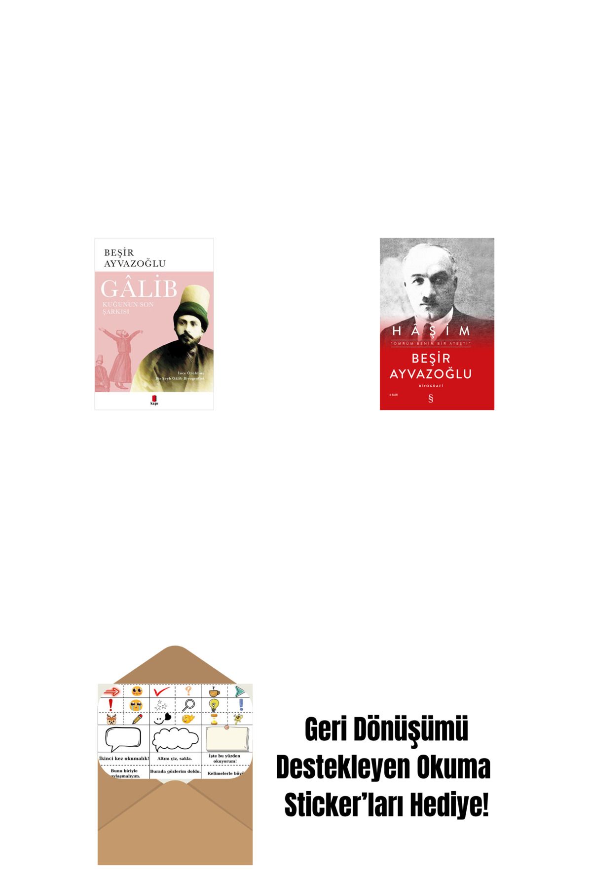 Everest Yayınları Gâlib - Kuğunun Son Şarkısı + Haşim (Ciltli) + Okuma Sticker'ları