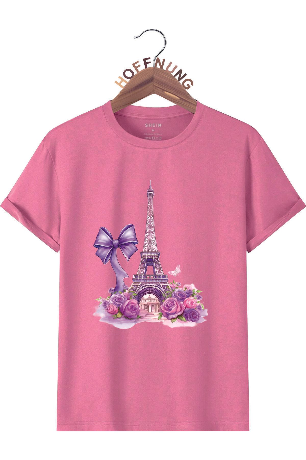 HOFFNUNG T SHIRTEIFFEL TOWER AND RIBBON oversize