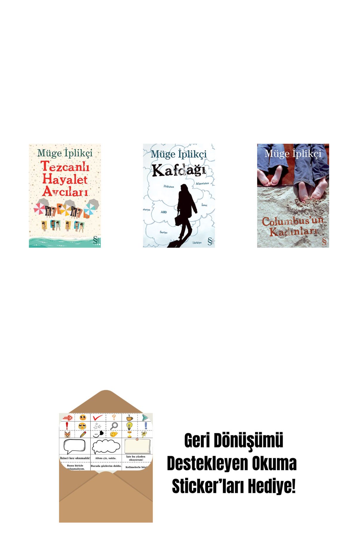 Everest Yayınları Tezcanlı Hayalet Avcıları + Kafdağı + Columbus'un Kadınları + Okuma Sticker'ları