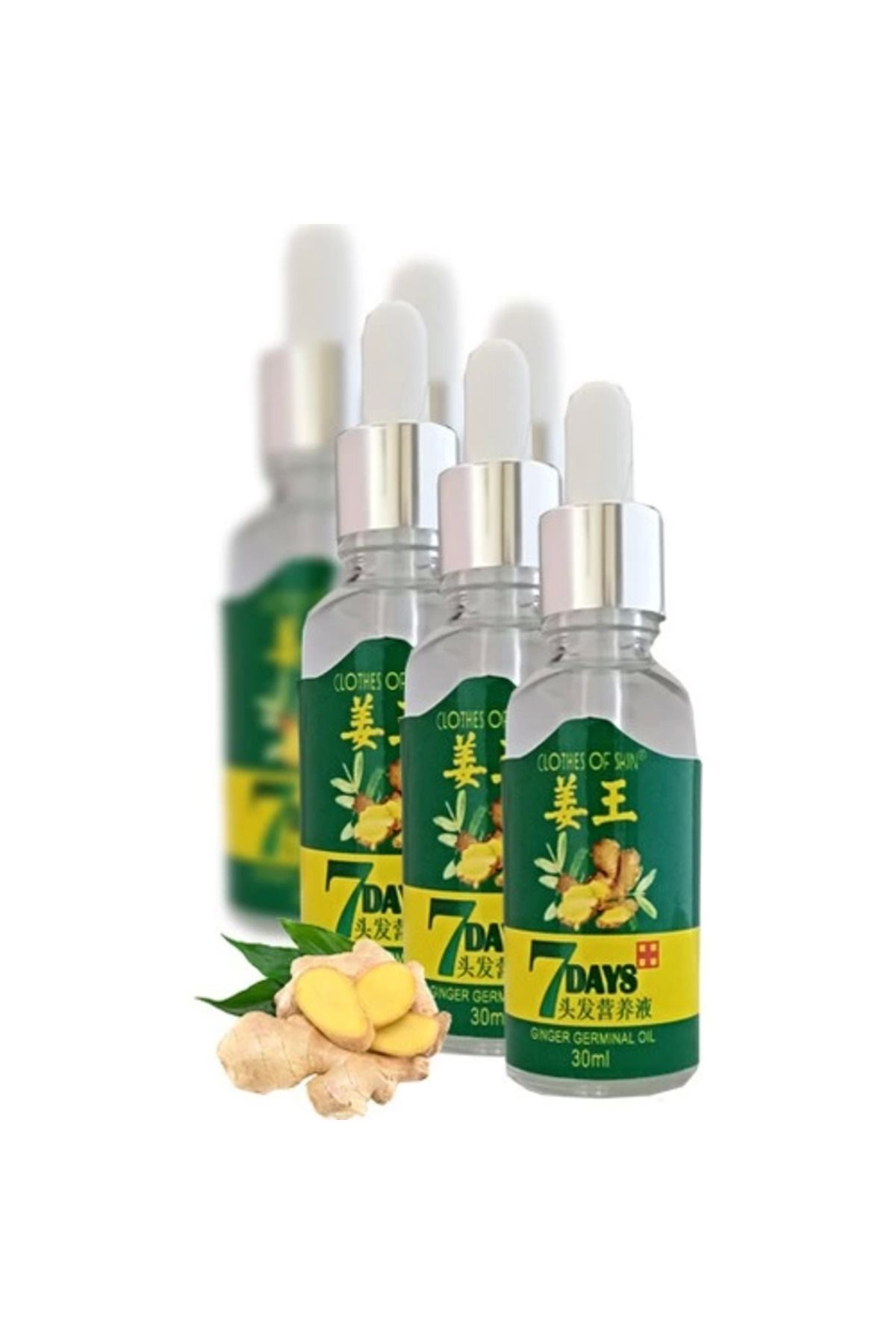 Emper 7Days 30ml Gingergerminalessentialoil Hair Growth Loss Treatment Serum Unisex 6 Adet Saç Bakım Yağı