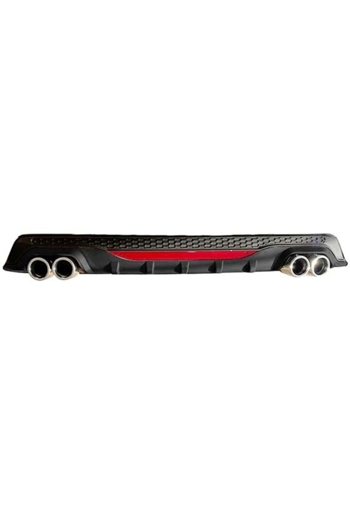 CED AUTO TRADE-Universal rear bumper diffuser, AMG B Design, matt/glossy black with reflective reflector 1
