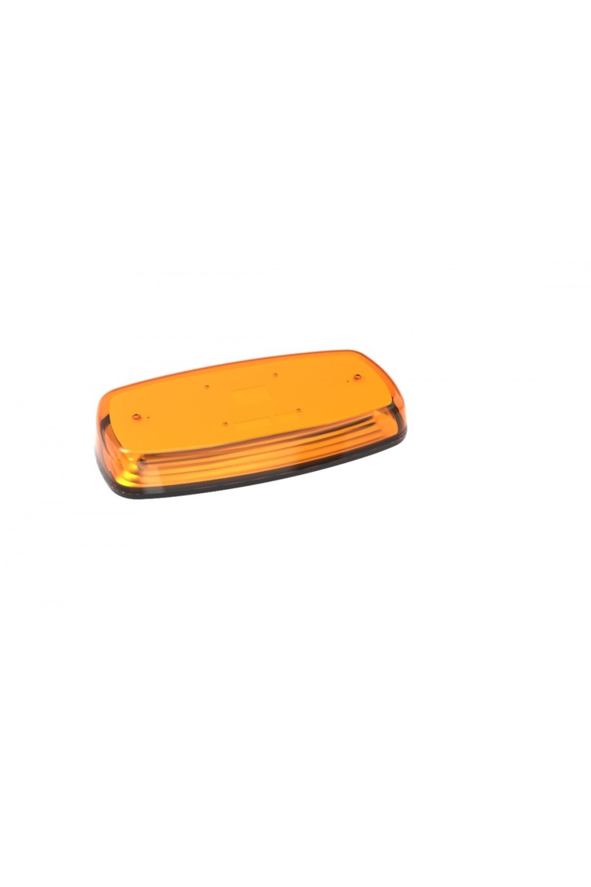 CED AUTO TRADE Mini Rampa Girofar Led, Cu Magnet, 12-24v, 24w, Ip67, 31x16x7 Cm, Sticla Portocalie, E-mark - One Size