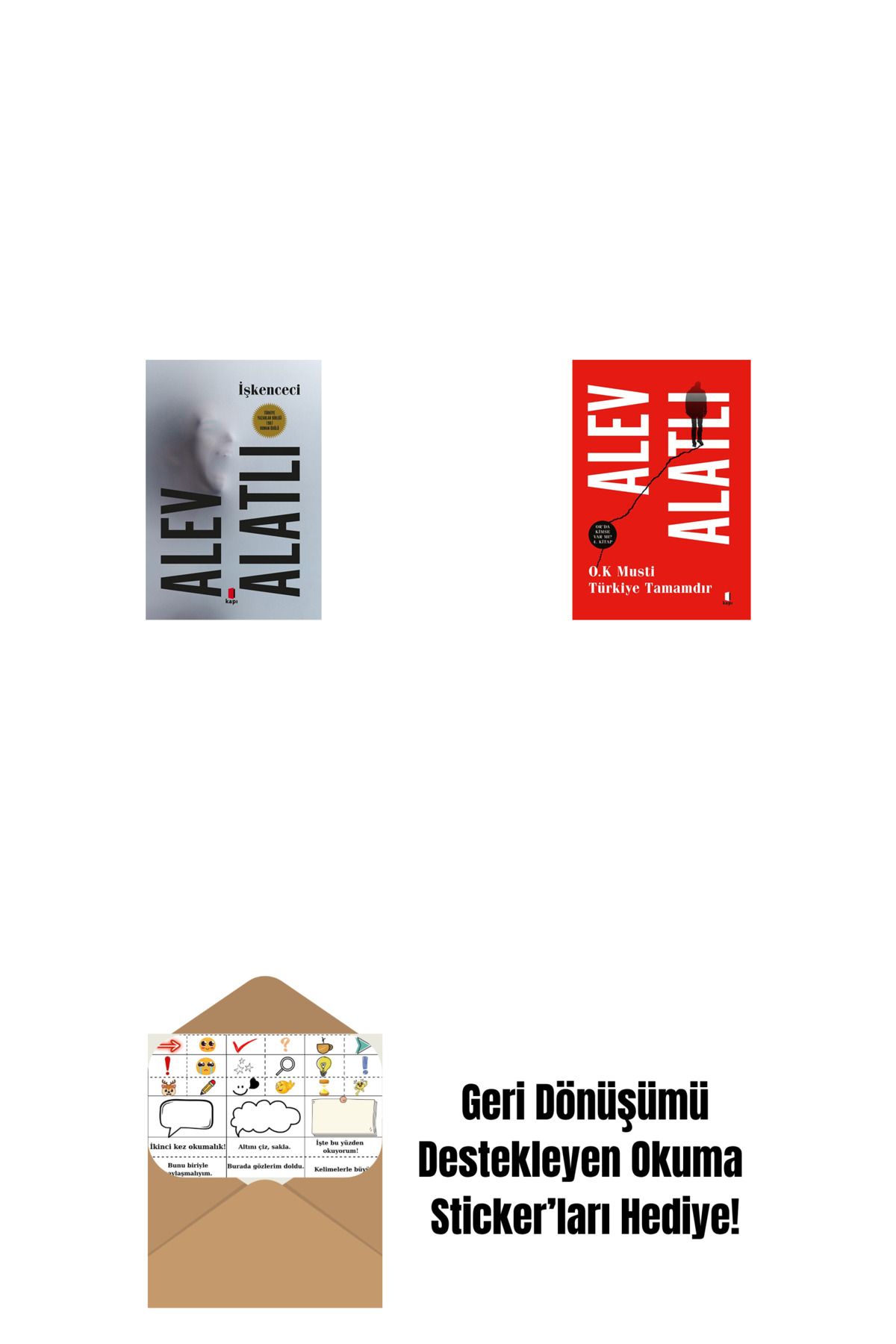 Everest Yayınları İşkenceci + O.K. Musti Türkiye Tamamdır + Okuma Sticker'ları