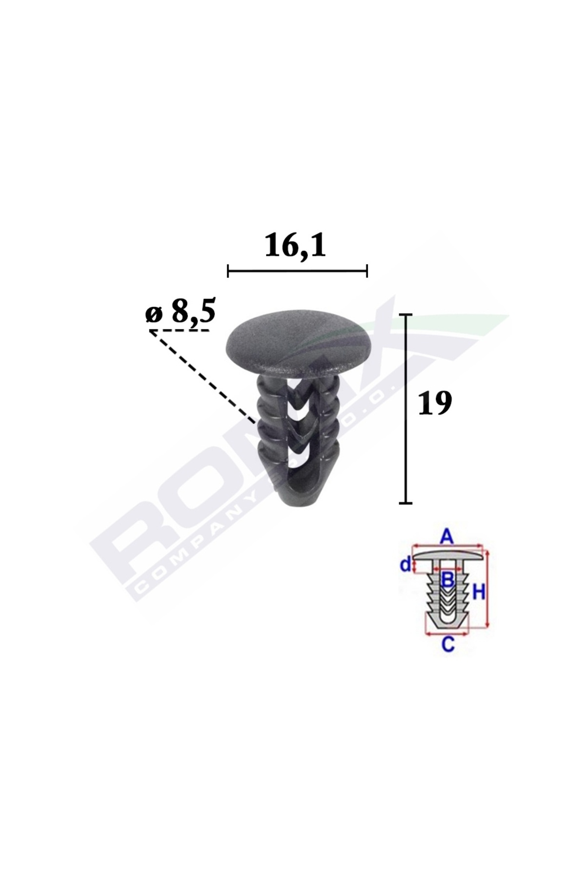 ROMİX-Clips Tapiterie Pentru Fiat Set 25 Buc 2
