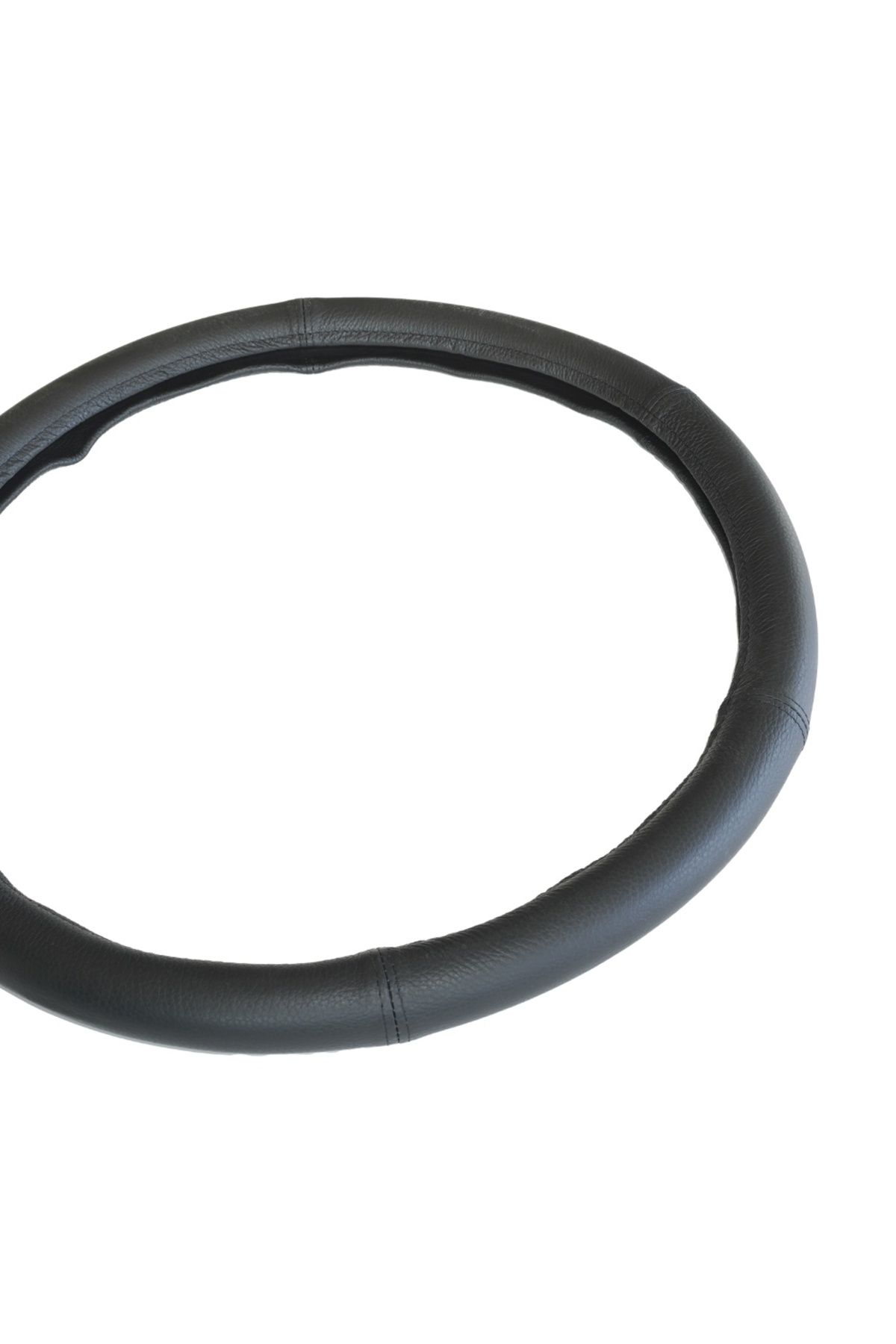 Umbrella-STEERING WHEEL COVER, GENUINE LEATHER, BLACK 47-49 CM 2