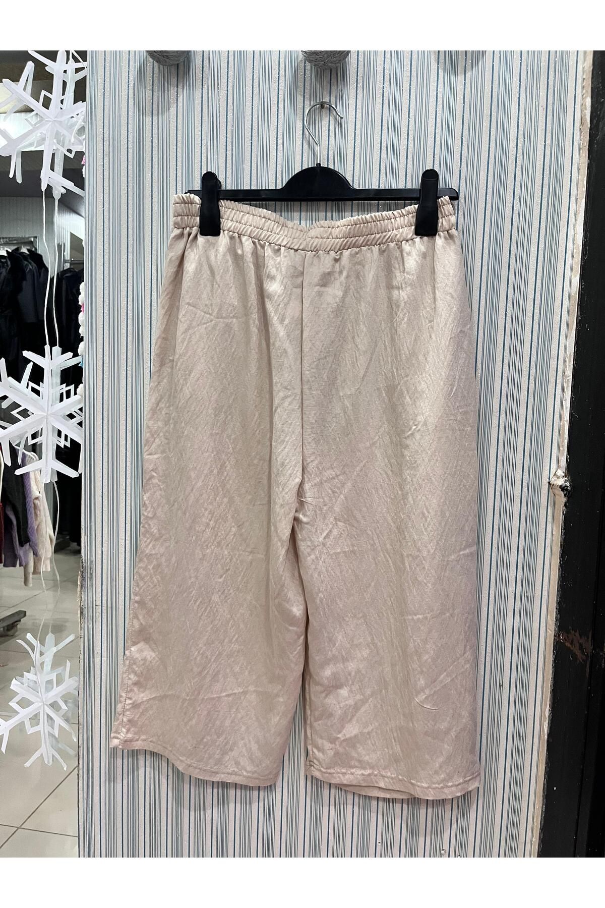 Sublime Butik Unisex Ayrobin Düz Kapri/Şort