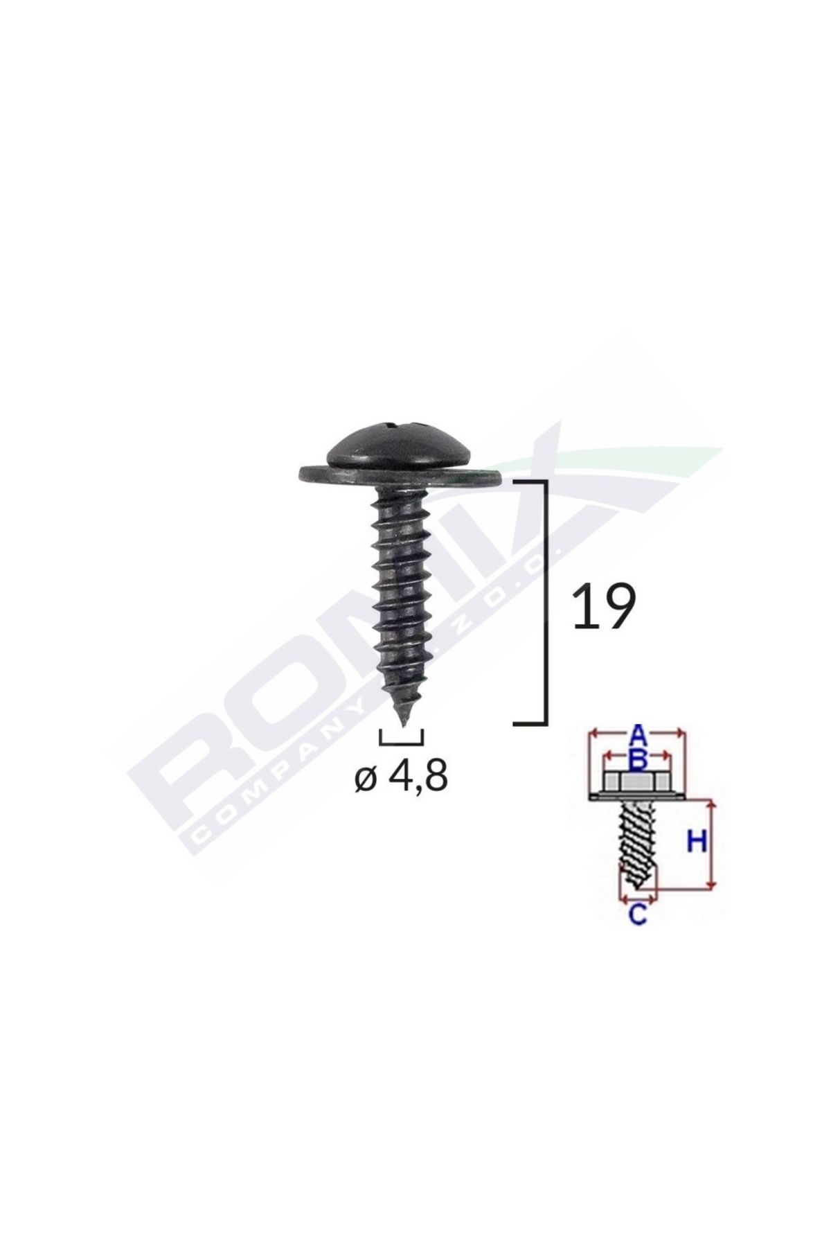ROMİX-Clema Capota Pentru Honda Set 10 Buc 2