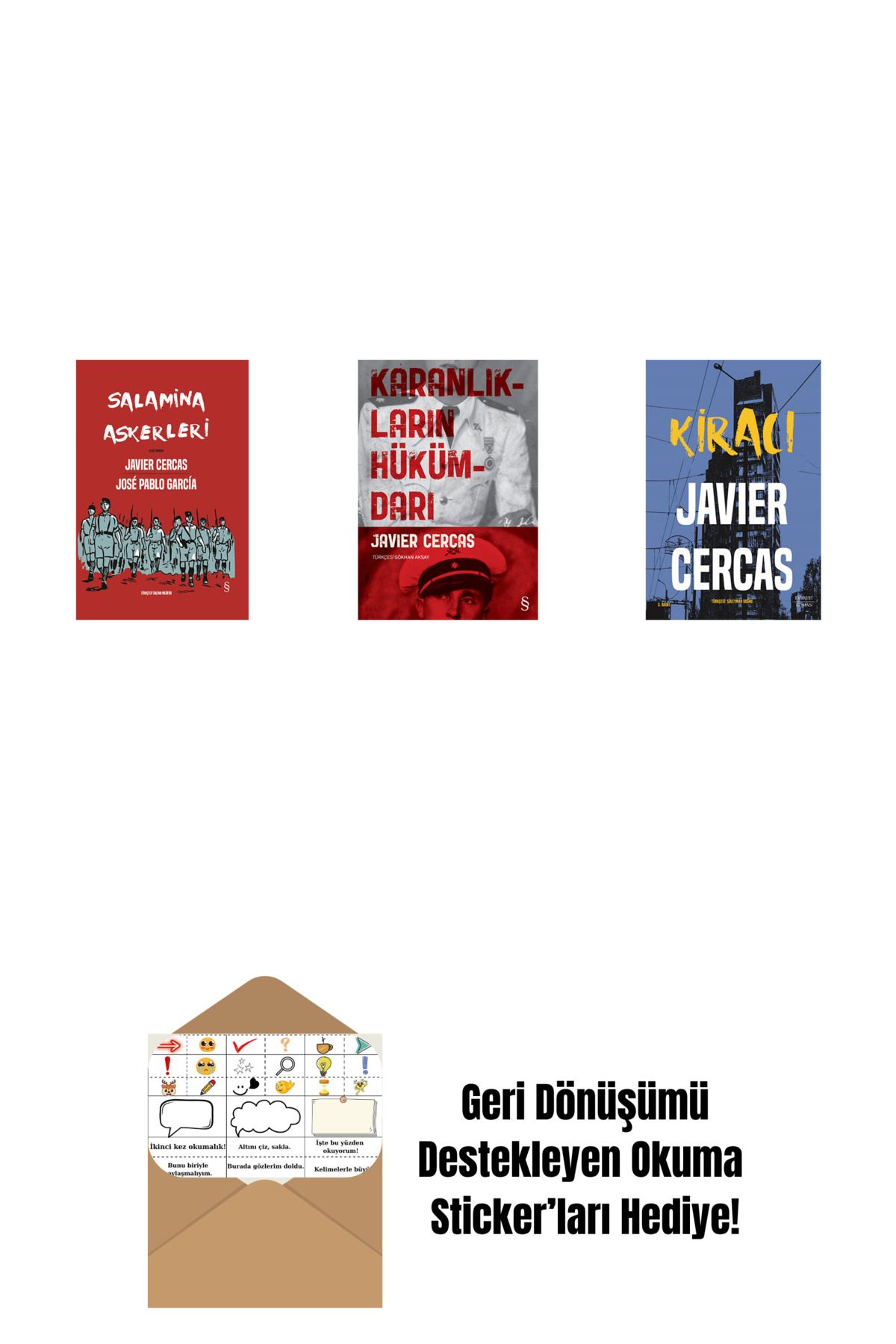 Everest Yayınları Salamina Askerleri (Çizgi Roman - Ciltli) + Karanlıkların Hükümdarı + Kiracı + Okuma Sticker'ları