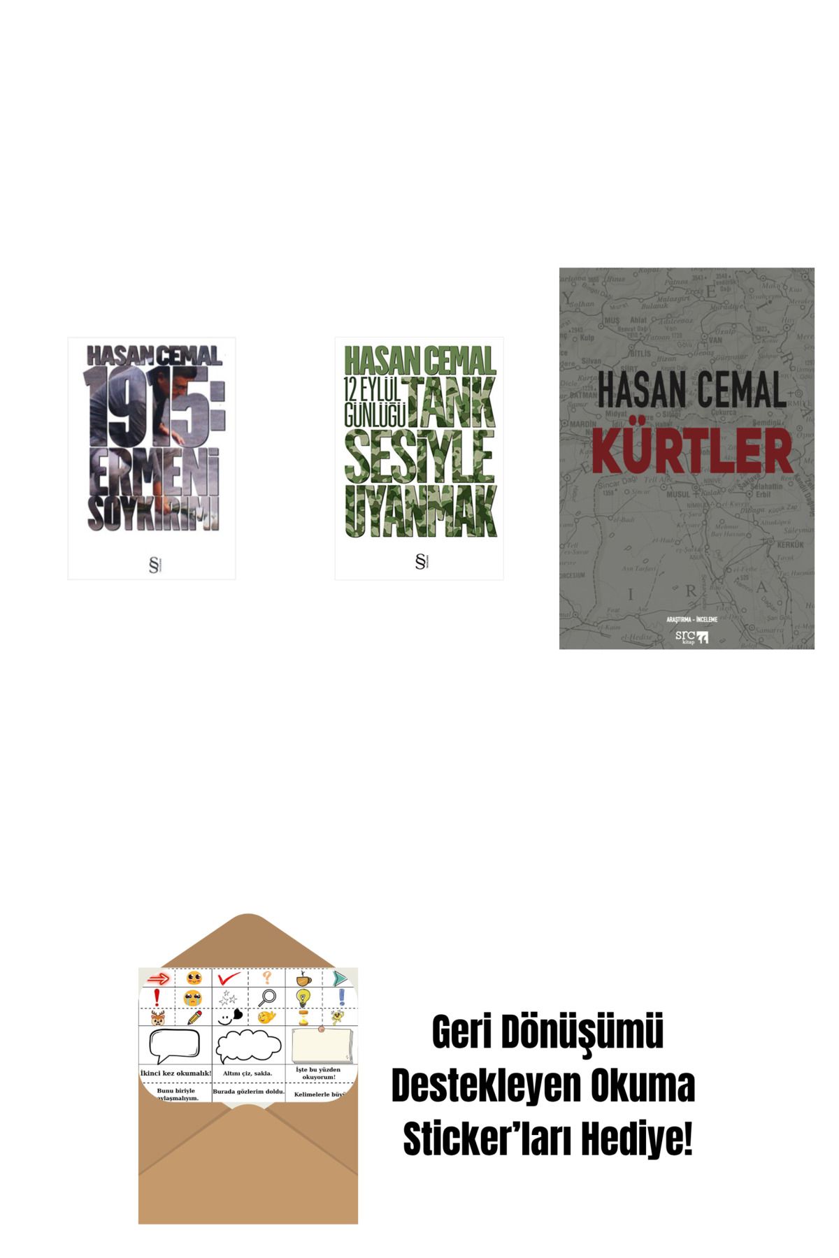 Everest Yayınları 1915: Ermeni Soykırımı + Tank Sesiyle Uyanmak + Kürtler + Okuma Sticker'ları