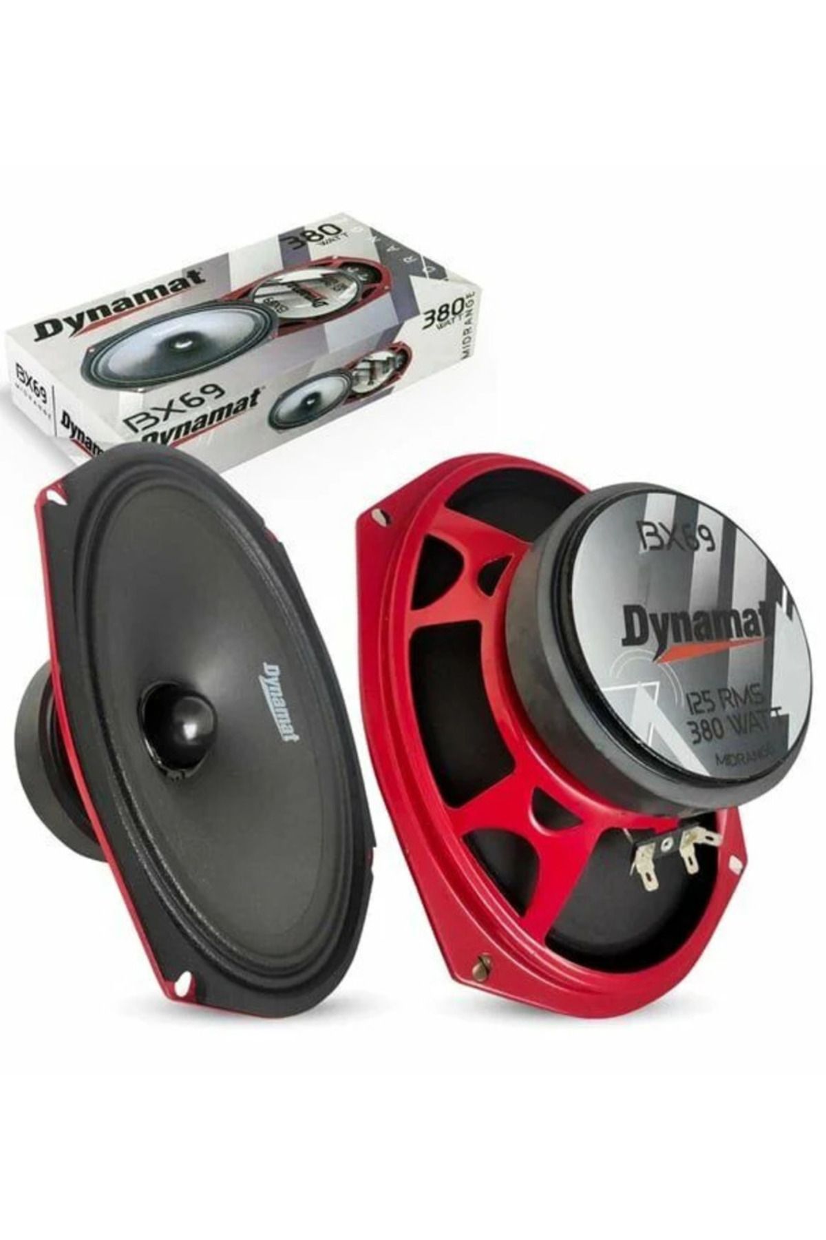 Dynamat RX-69-380W MAX-GERÇEK 125W RMS-PROFESYONEL ÜST SERİ KALİTELİ OVAL MİDRANGE-2 ADETTİR
