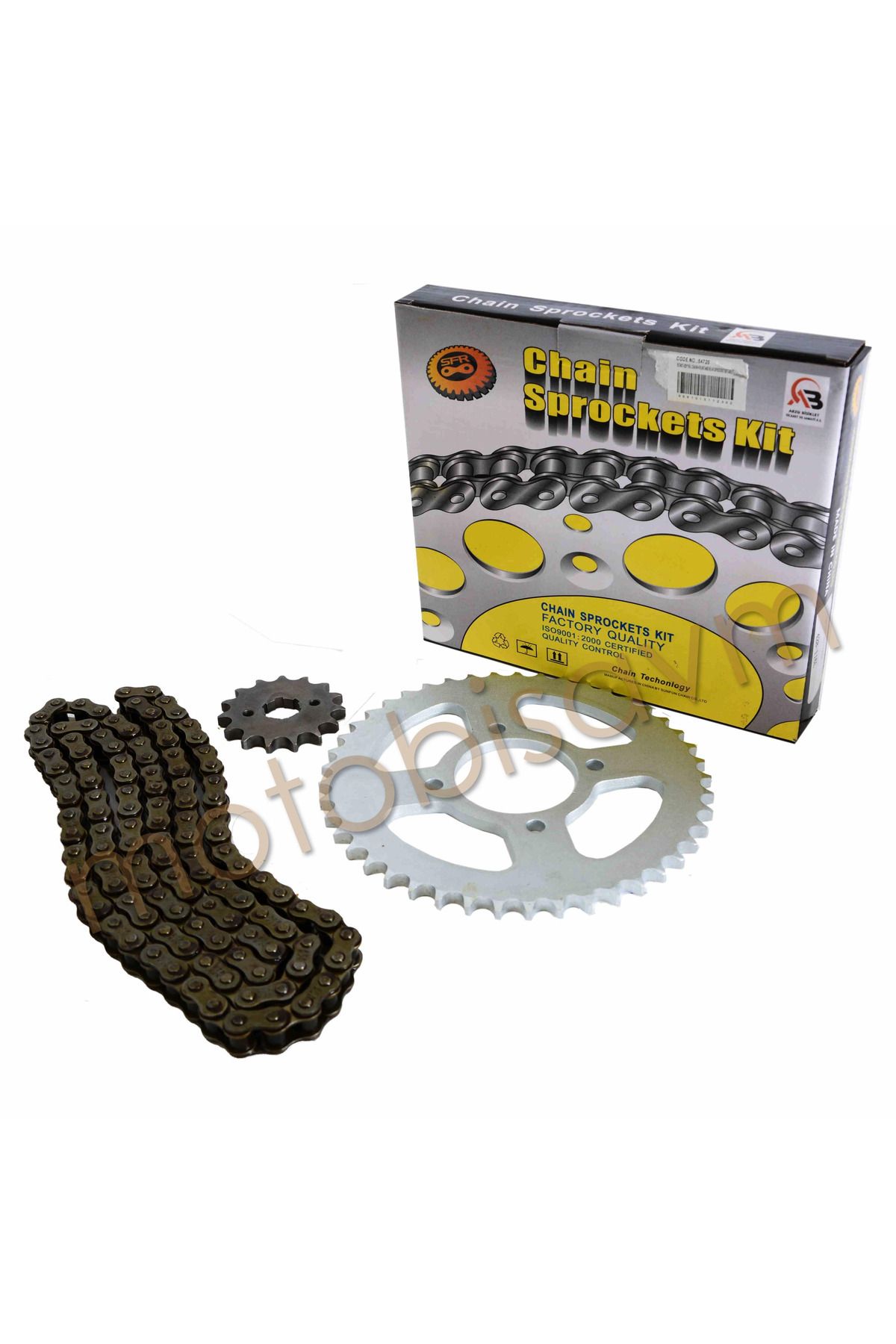 Universal MH 125 Drift / Gn / Kn / Windy / Zone / Tvs Raıder125 - Zincir ve Dişli Set 15-38T